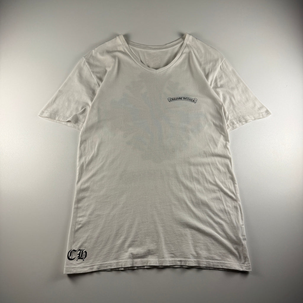 Chrome Hearts Floral Cross White Tee (L)