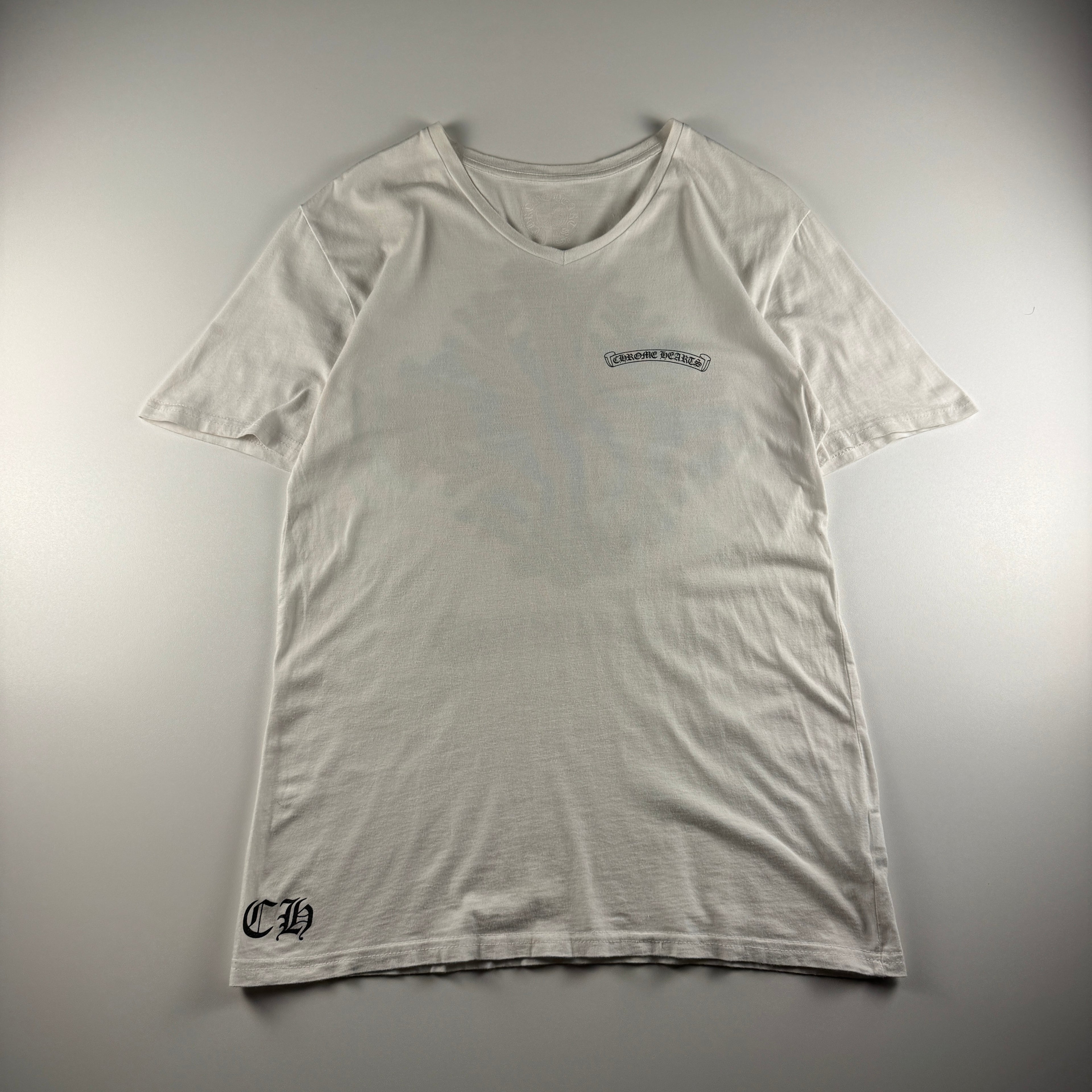 Chrome Hearts Floral Cross White Tee (L)