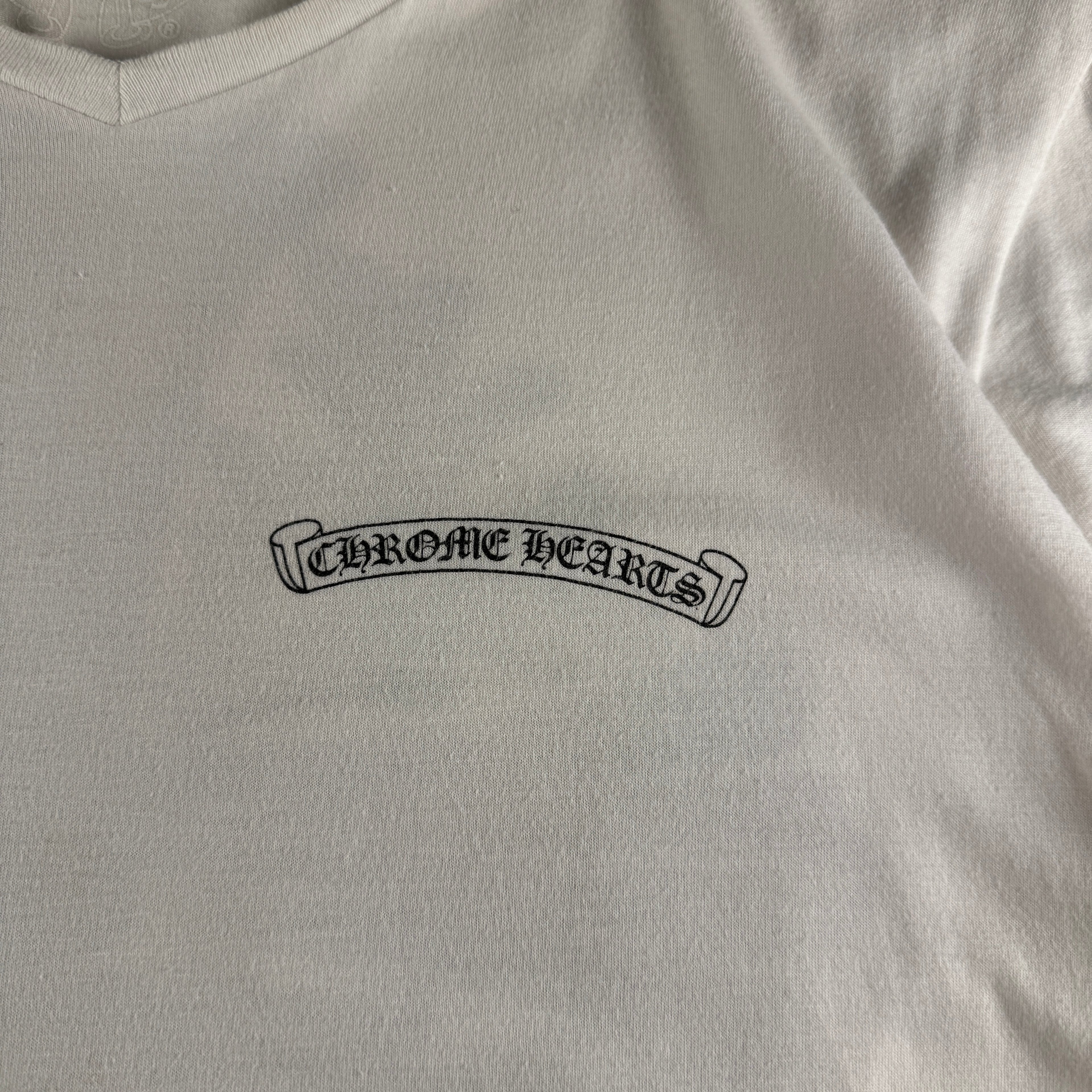 Chrome Hearts Floral Cross White Tee (L)