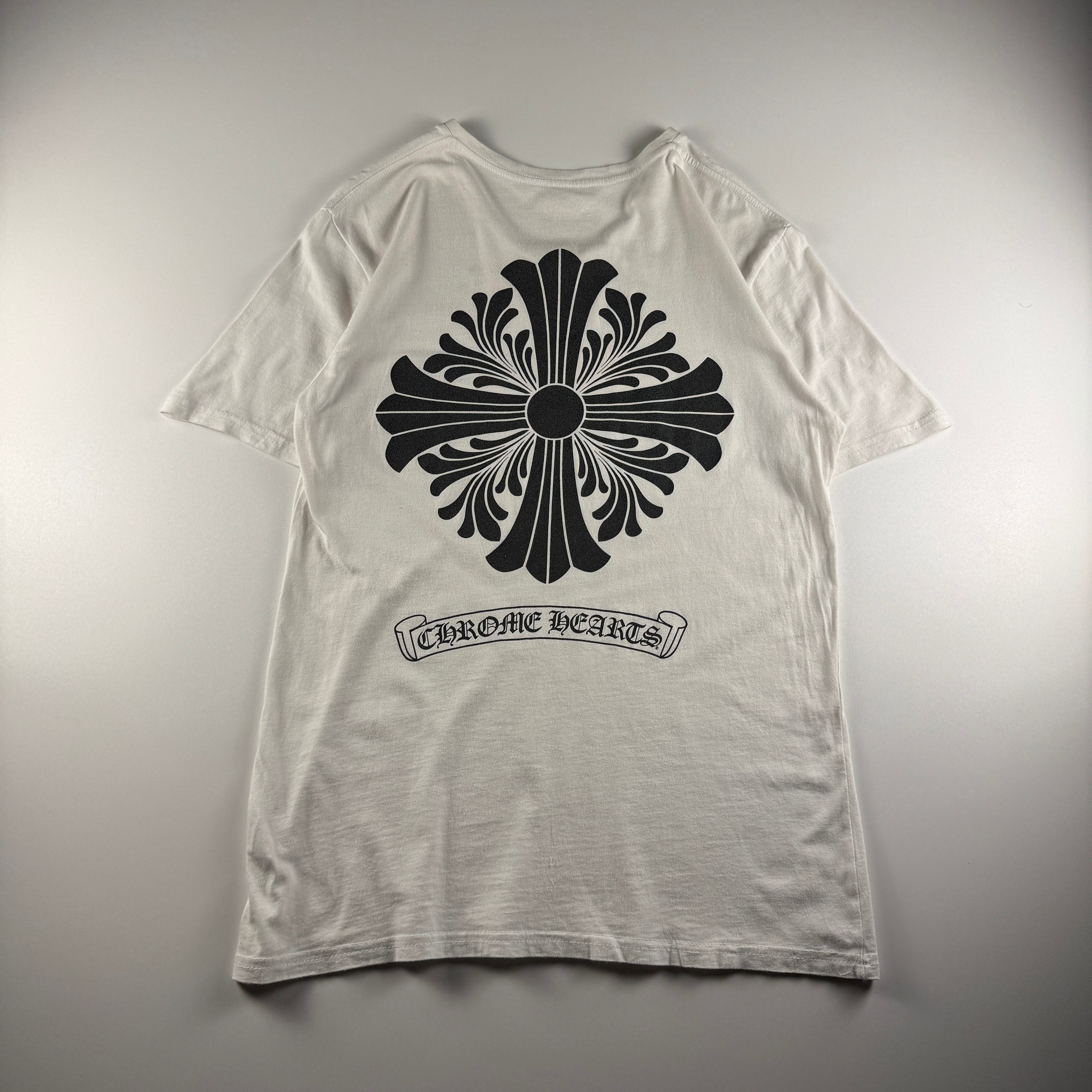 Chrome Hearts Floral Cross White Tee (L)