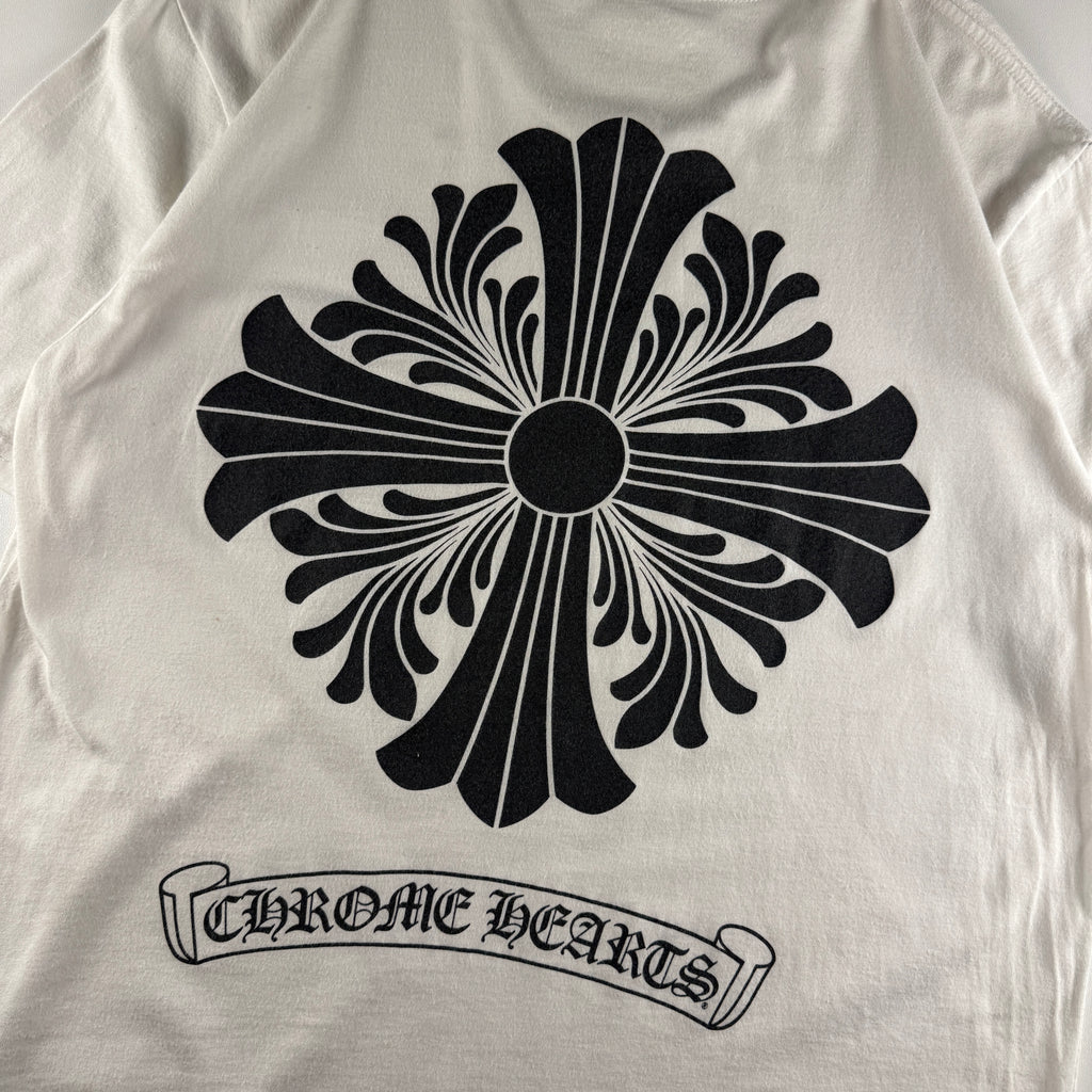 Chrome Hearts Floral Cross White Tee (L)