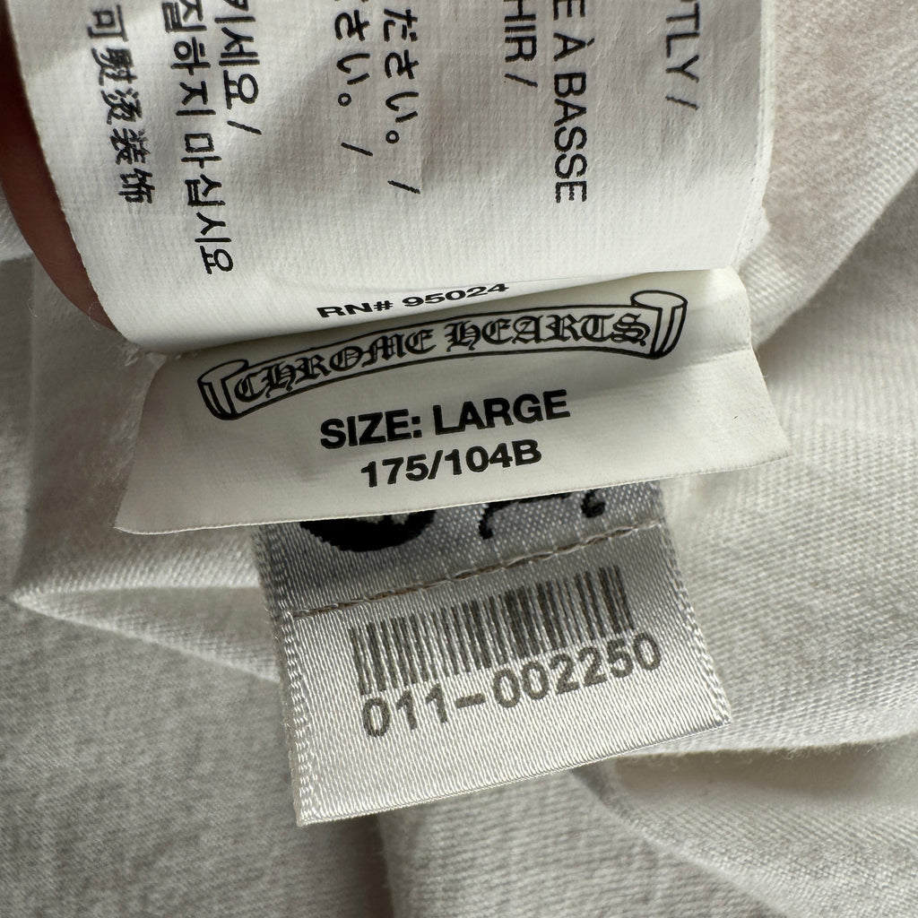 Chrome Hearts Floral Cross White Tee (L)