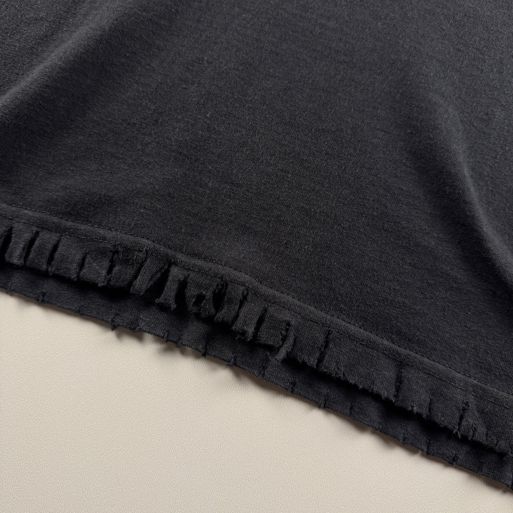 Chrome Hearts Trashed 5 Star Pentagram Custom Black Tee (M)