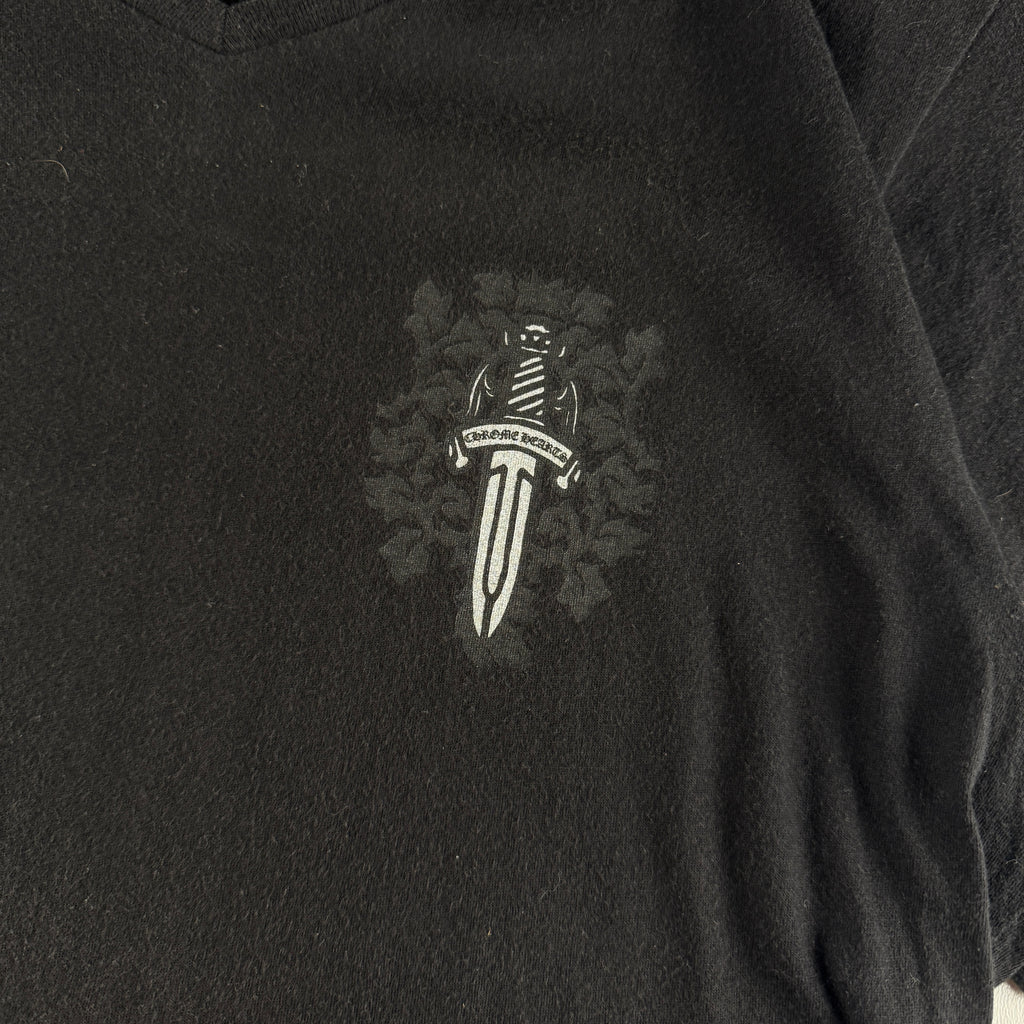 Chrome Hearts Dagger Vine Black Tee (M)
