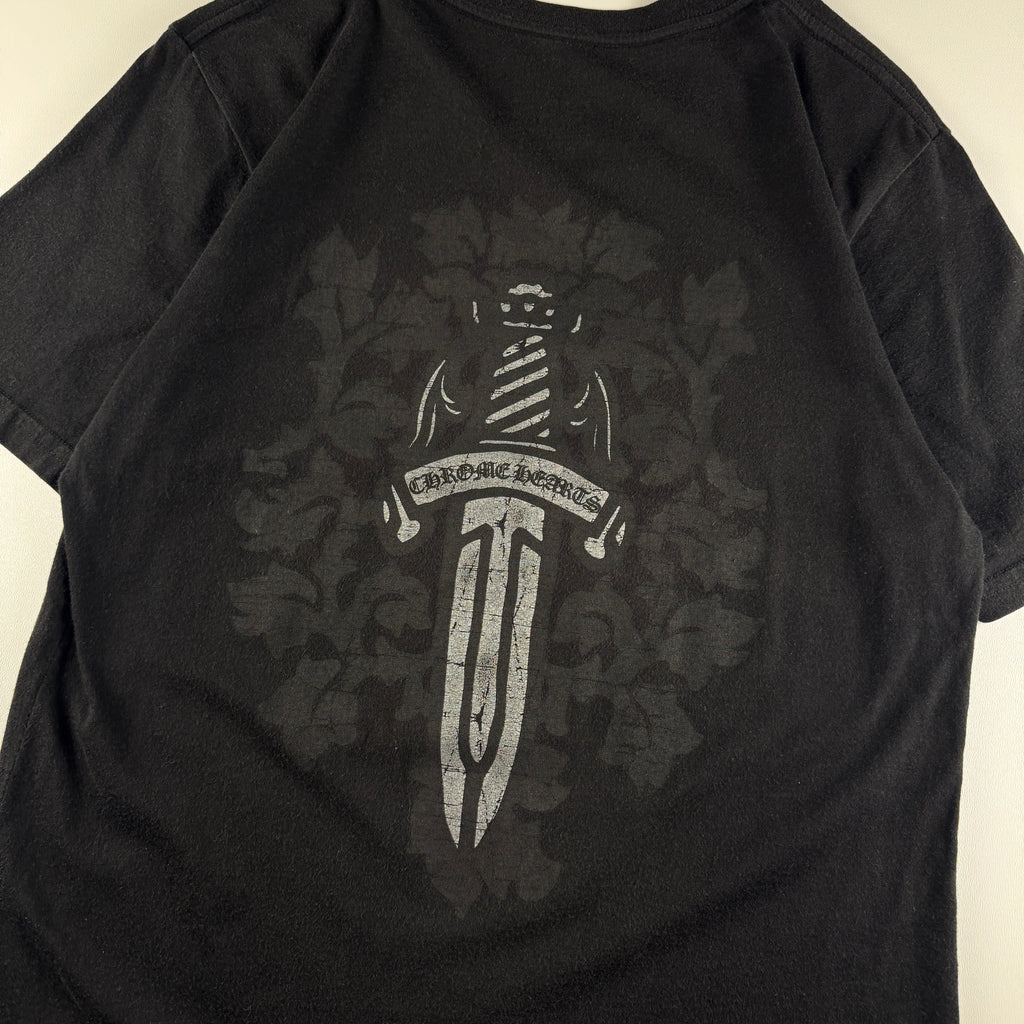 Chrome Hearts Dagger Vine Black Tee (M)