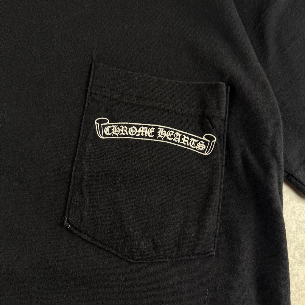 Chrome Hearts Black Vine Scroll Print Black Tee (S)