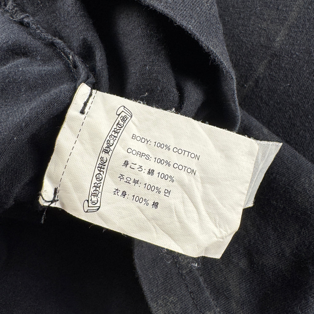Chrome Hearts Black Vine Scroll Print Black Tee (S)