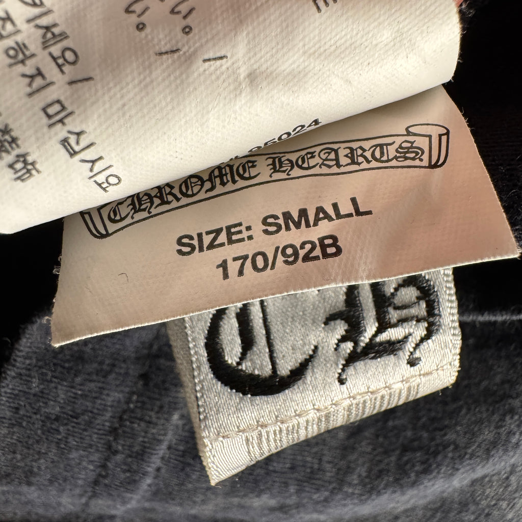 Chrome Hearts Black Vine Scroll Print Black Tee (S)