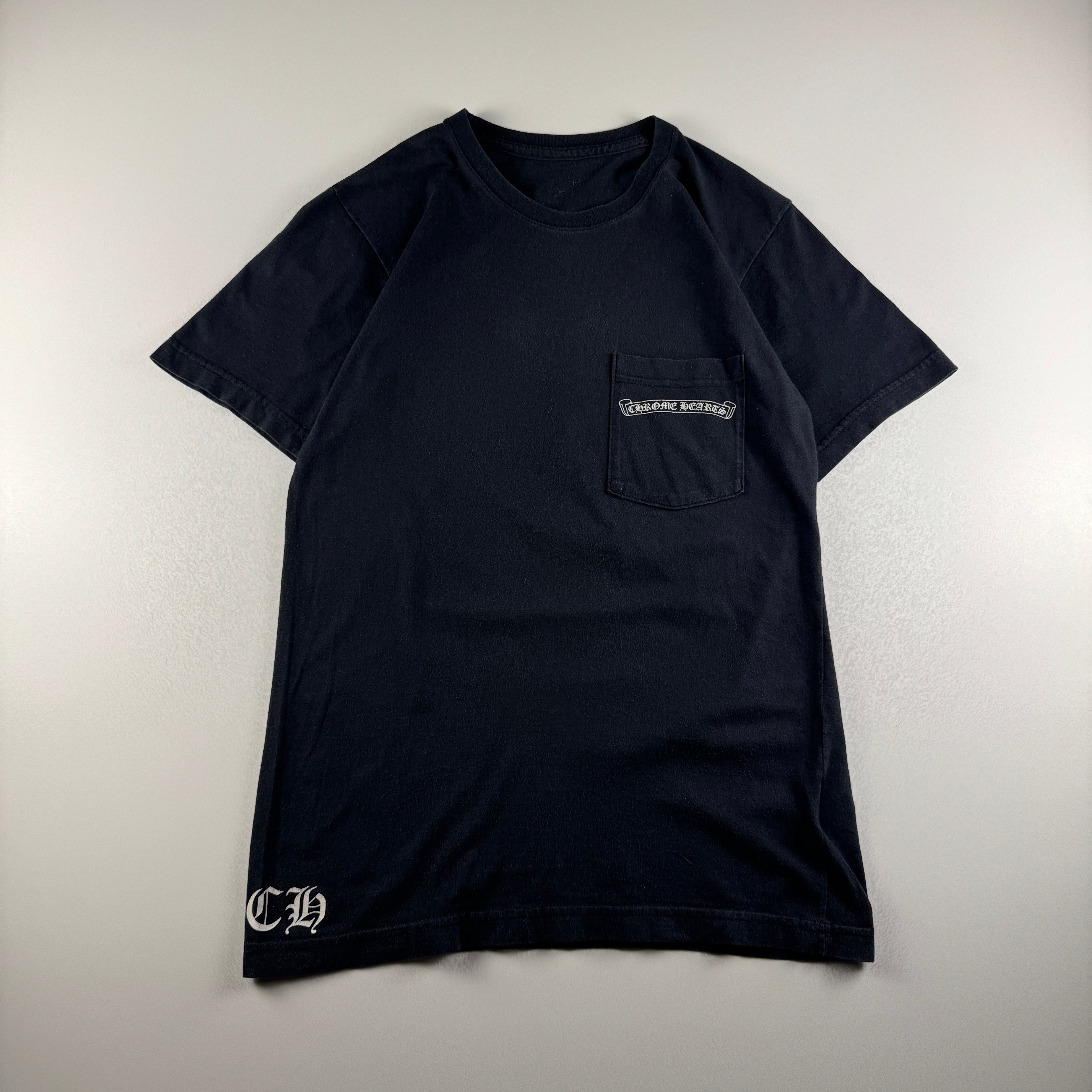Chrome Hearts Plus Cross Logo Black Tee (S)