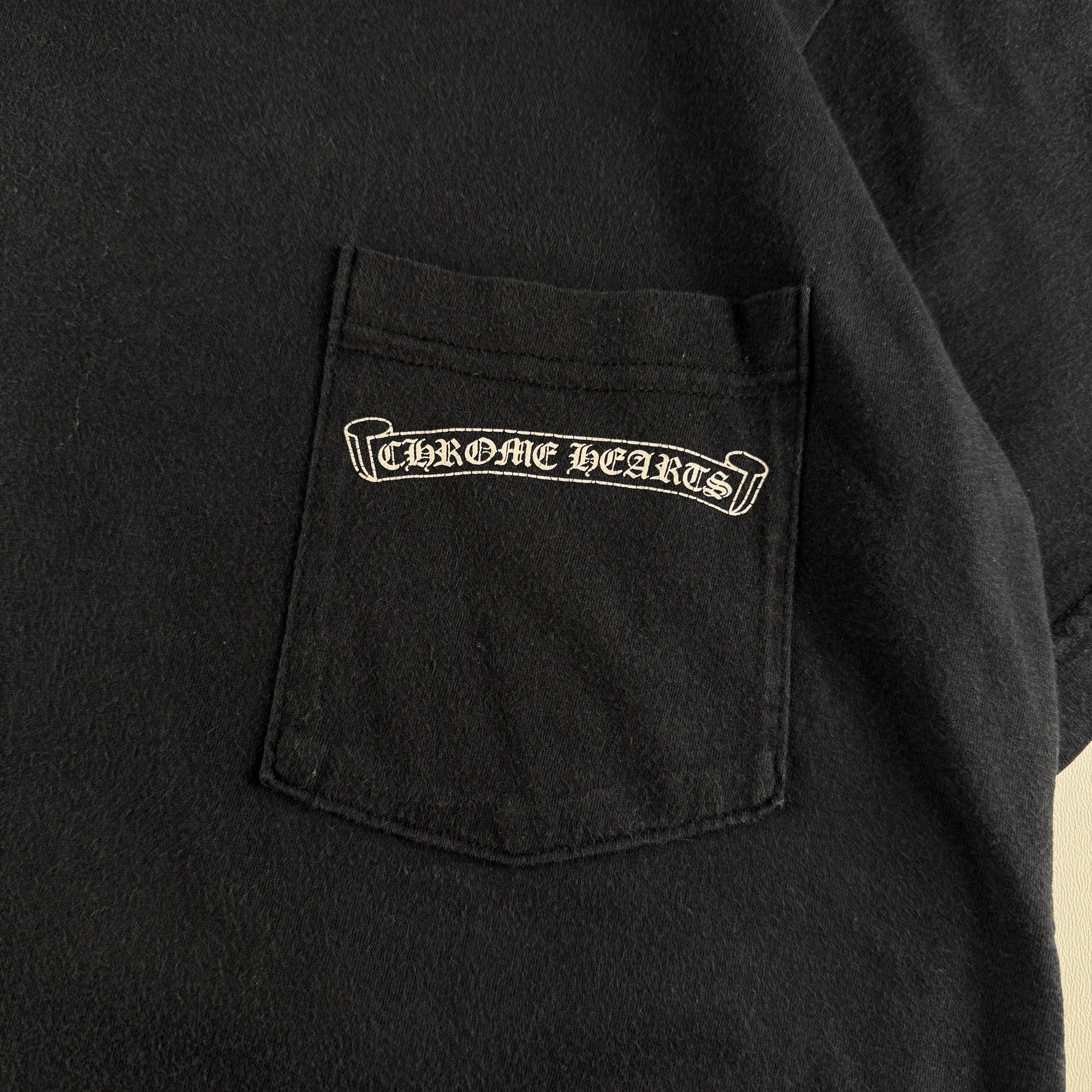 Chrome Hearts Plus Cross Logo Black Tee (S)