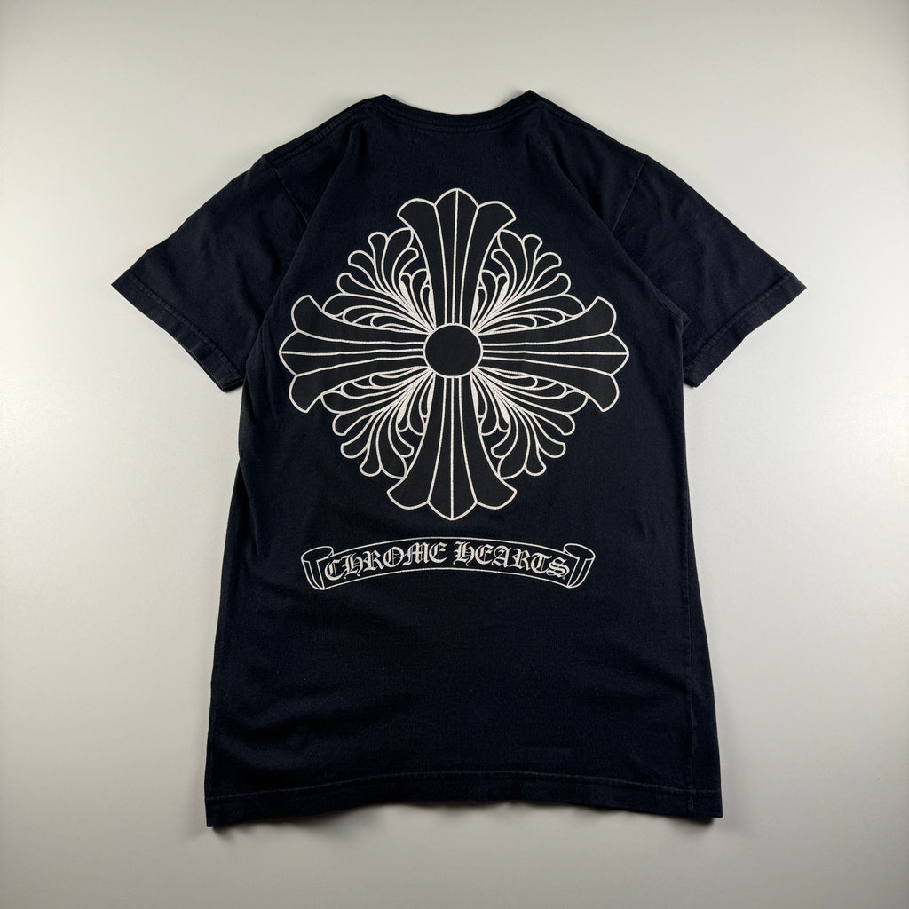 Chrome Hearts Plus Cross Logo Black Tee (S)