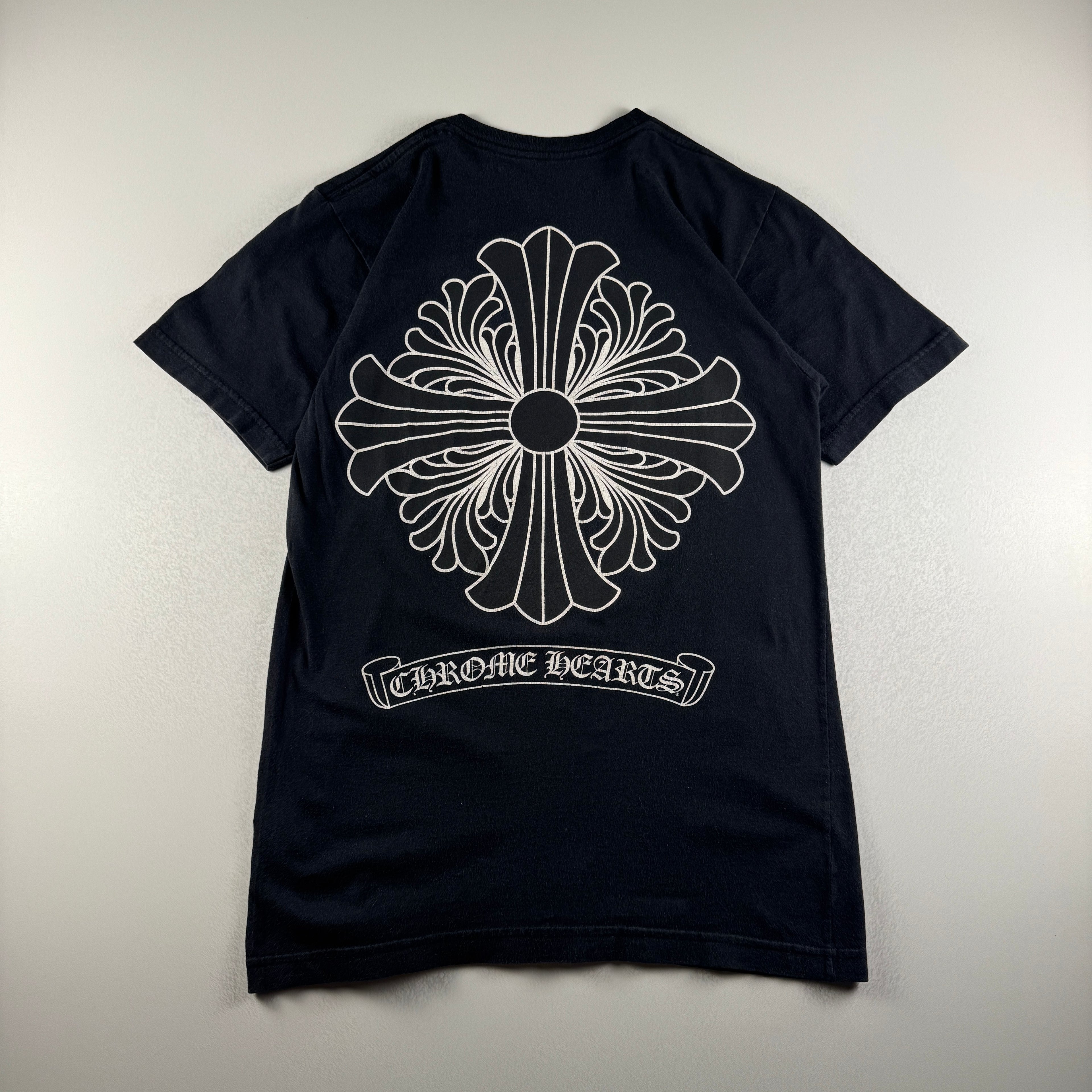 Chrome Hearts Plus Cross Logo Black Tee (S)