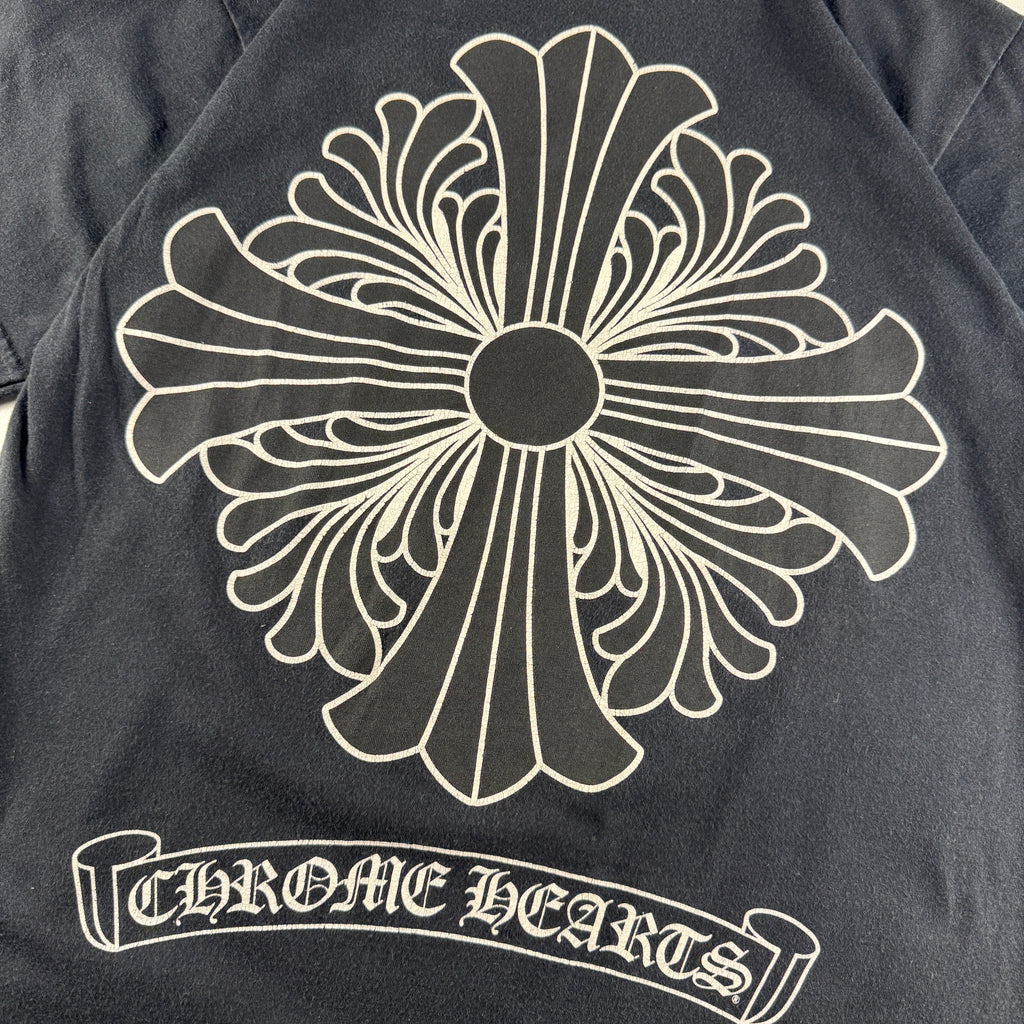 Chrome Hearts Plus Cross Logo Black Tee (S)