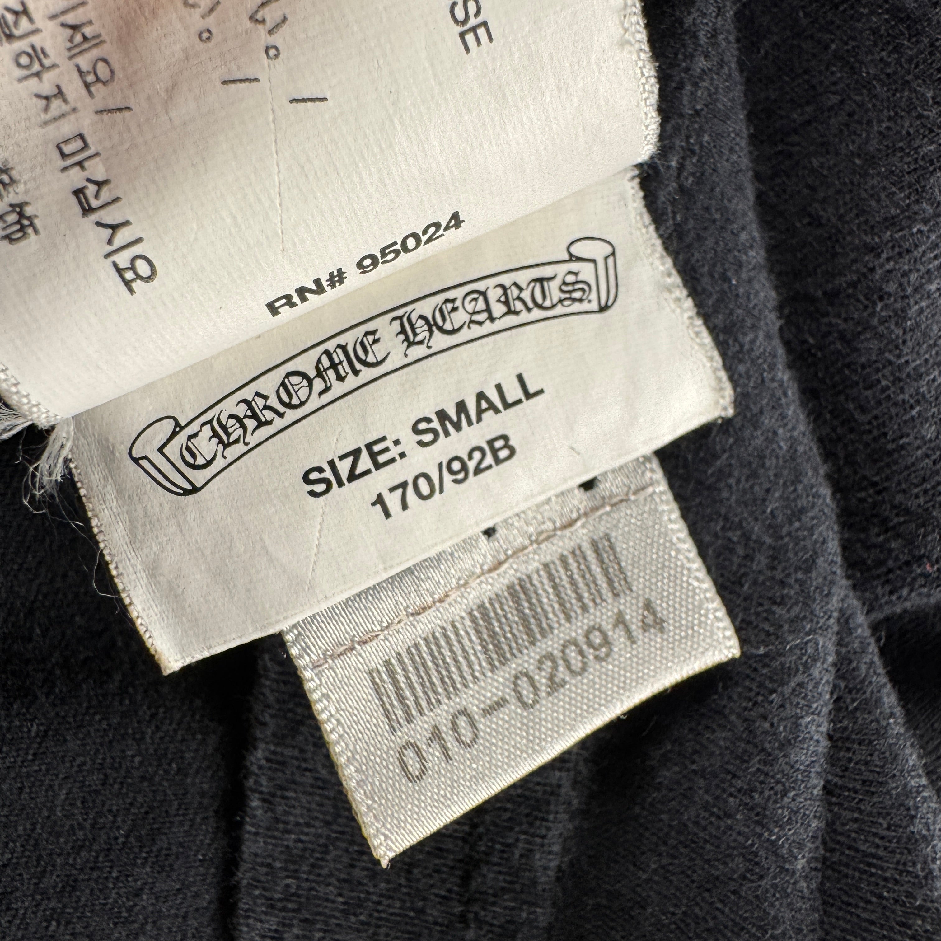 Chrome Hearts Plus Cross Logo Black Tee (S)