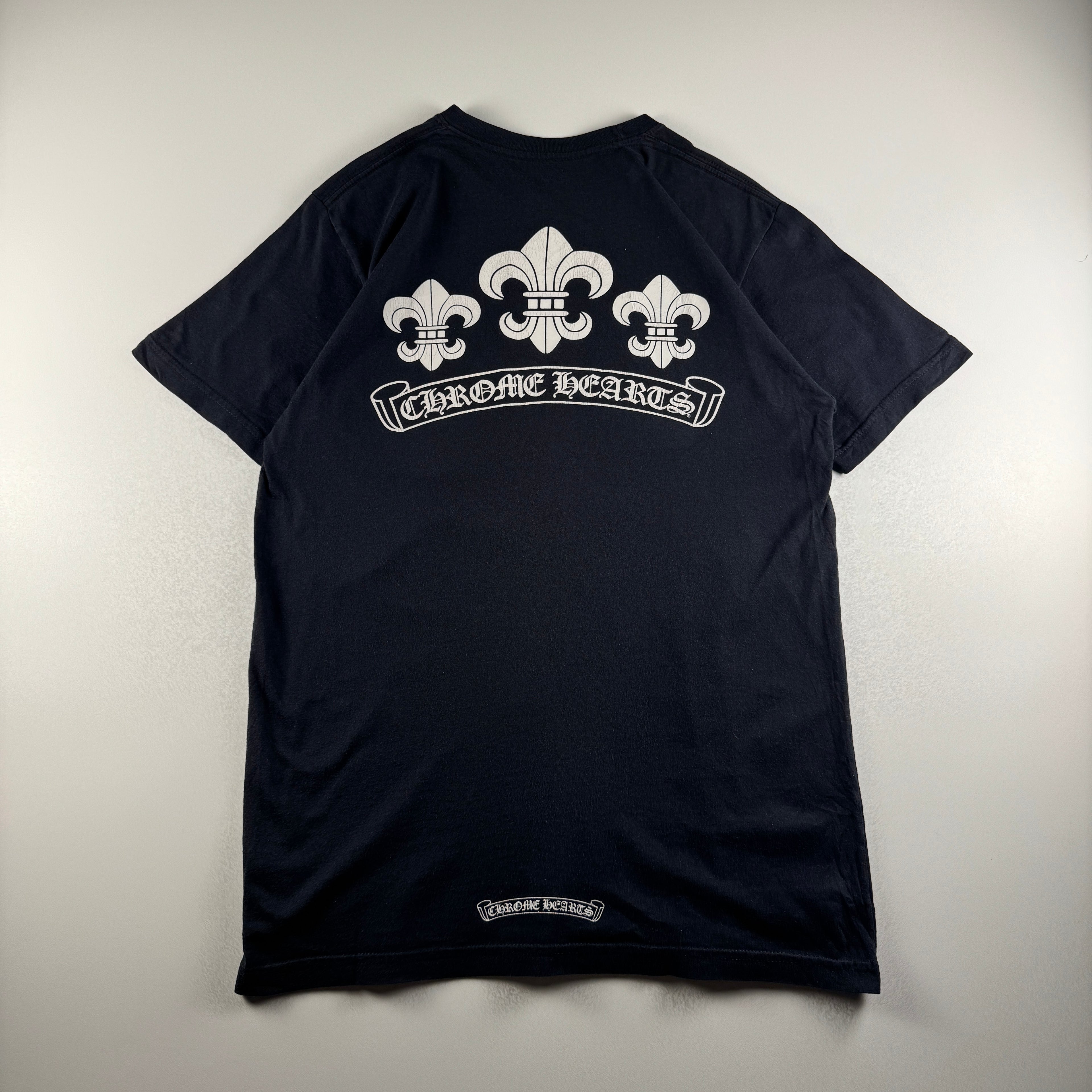 Chrome Hearts Triple Fleur Black Tee (M)