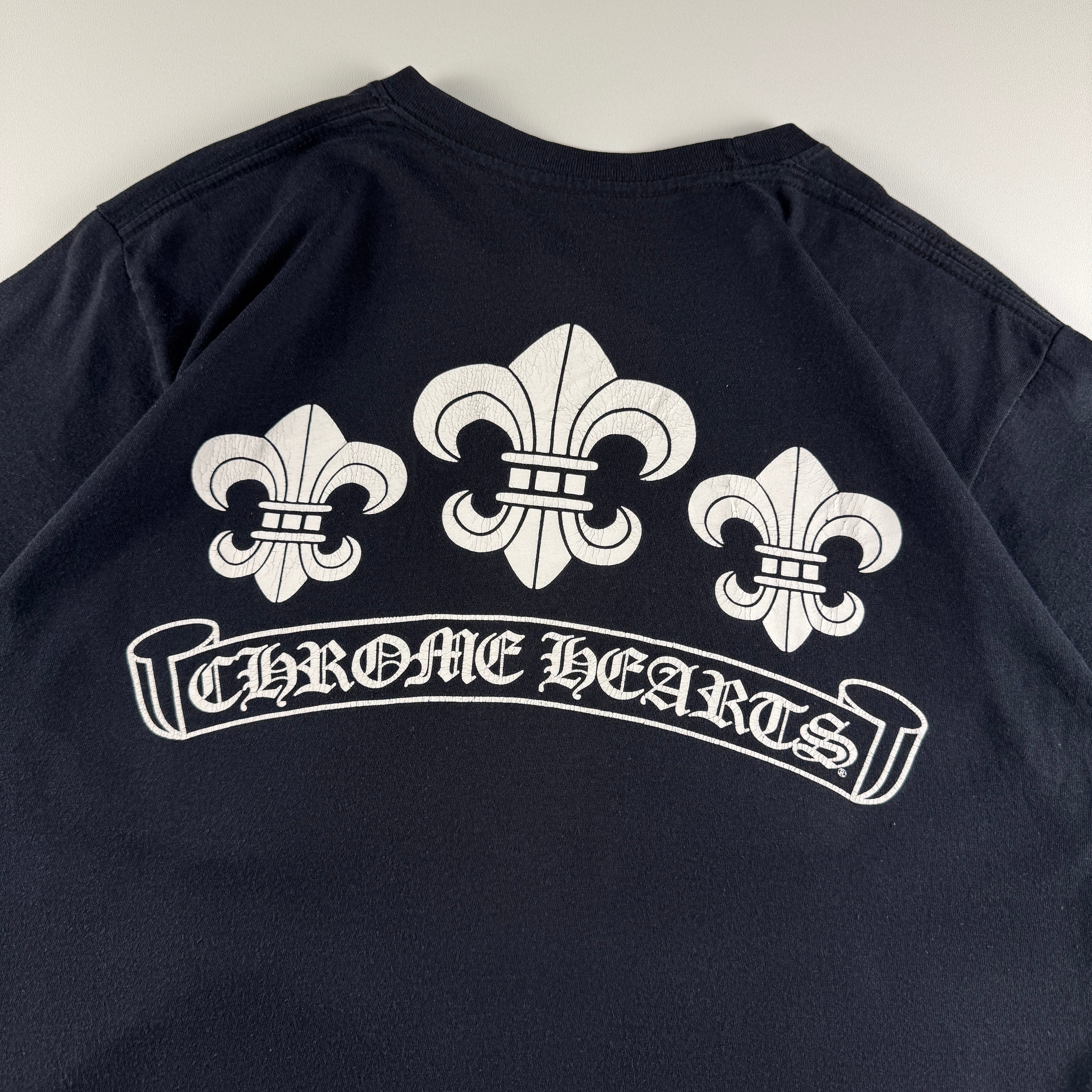 Chrome Hearts Triple Fleur Black Tee (M)