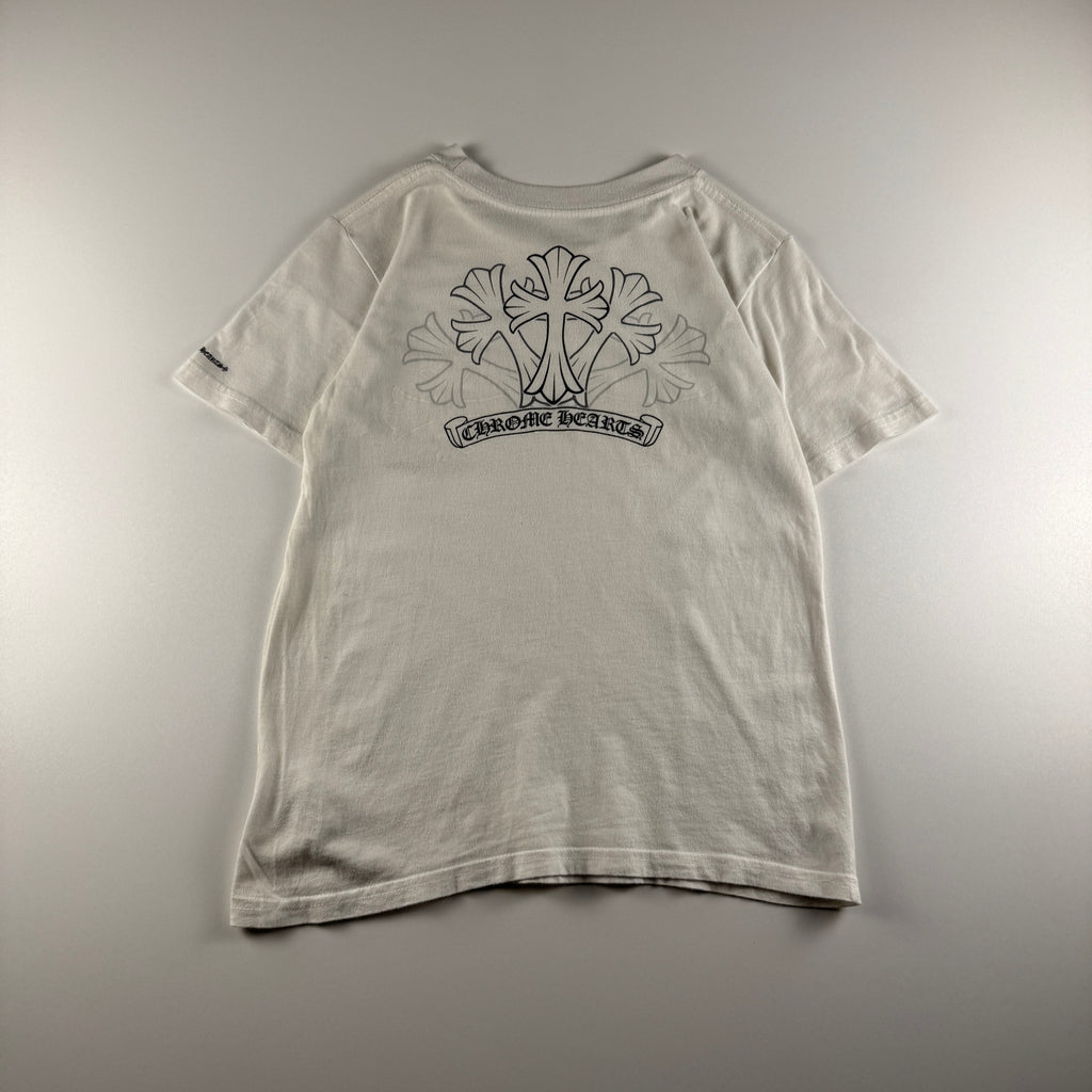 Chrome Hearts Cross Logo White Tee (Kids 12Y)