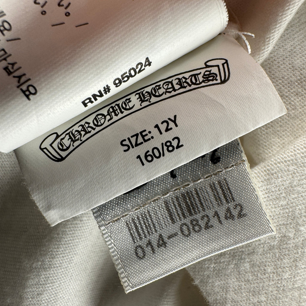 Chrome Hearts Cross Logo White Tee (Kids 12Y)