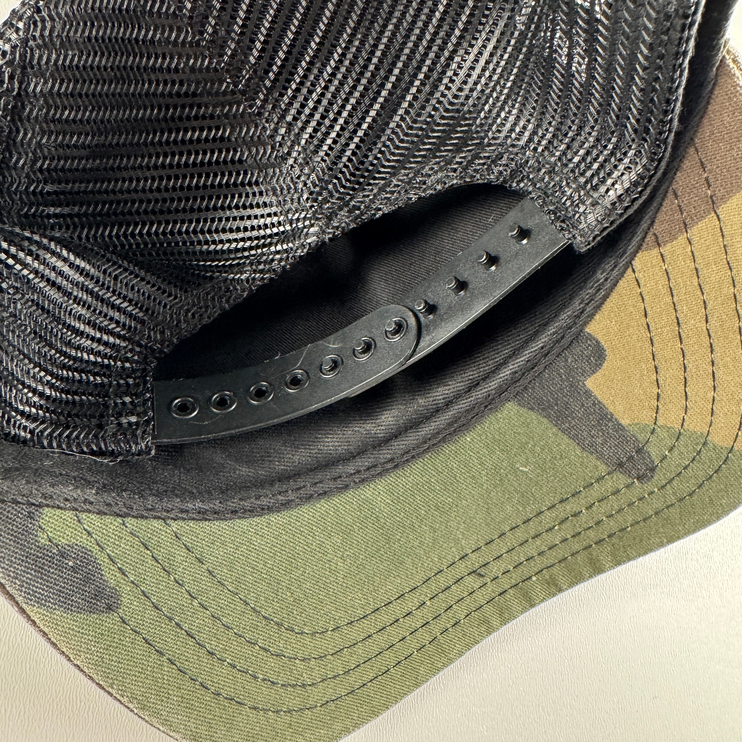 Chrome Hearts Hollywood USA Camo Green Trucker Hat (53-60 / OS)