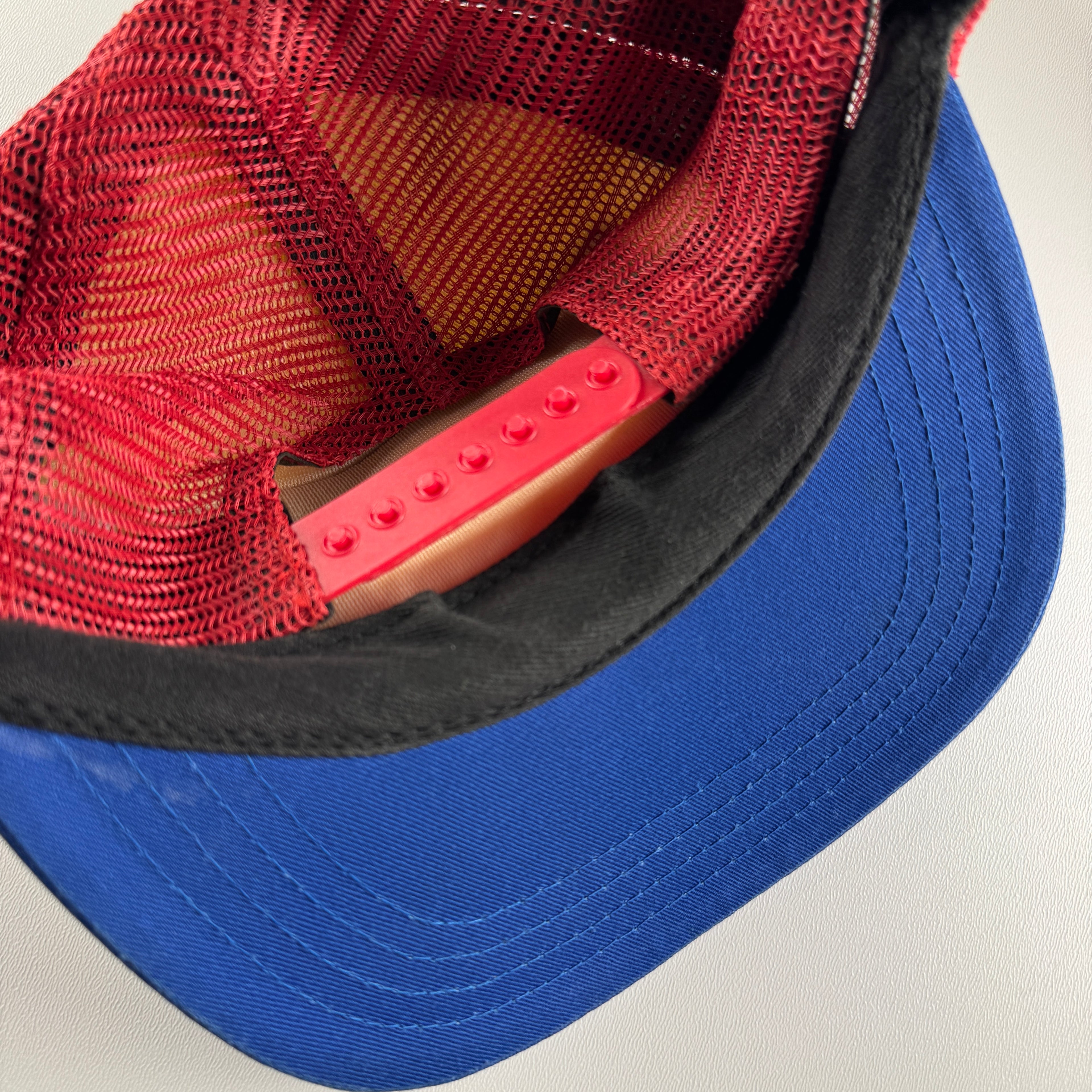 Chrome Hearts Hollywood USA Blue and Red Trucker Hat (53-60 / OS)