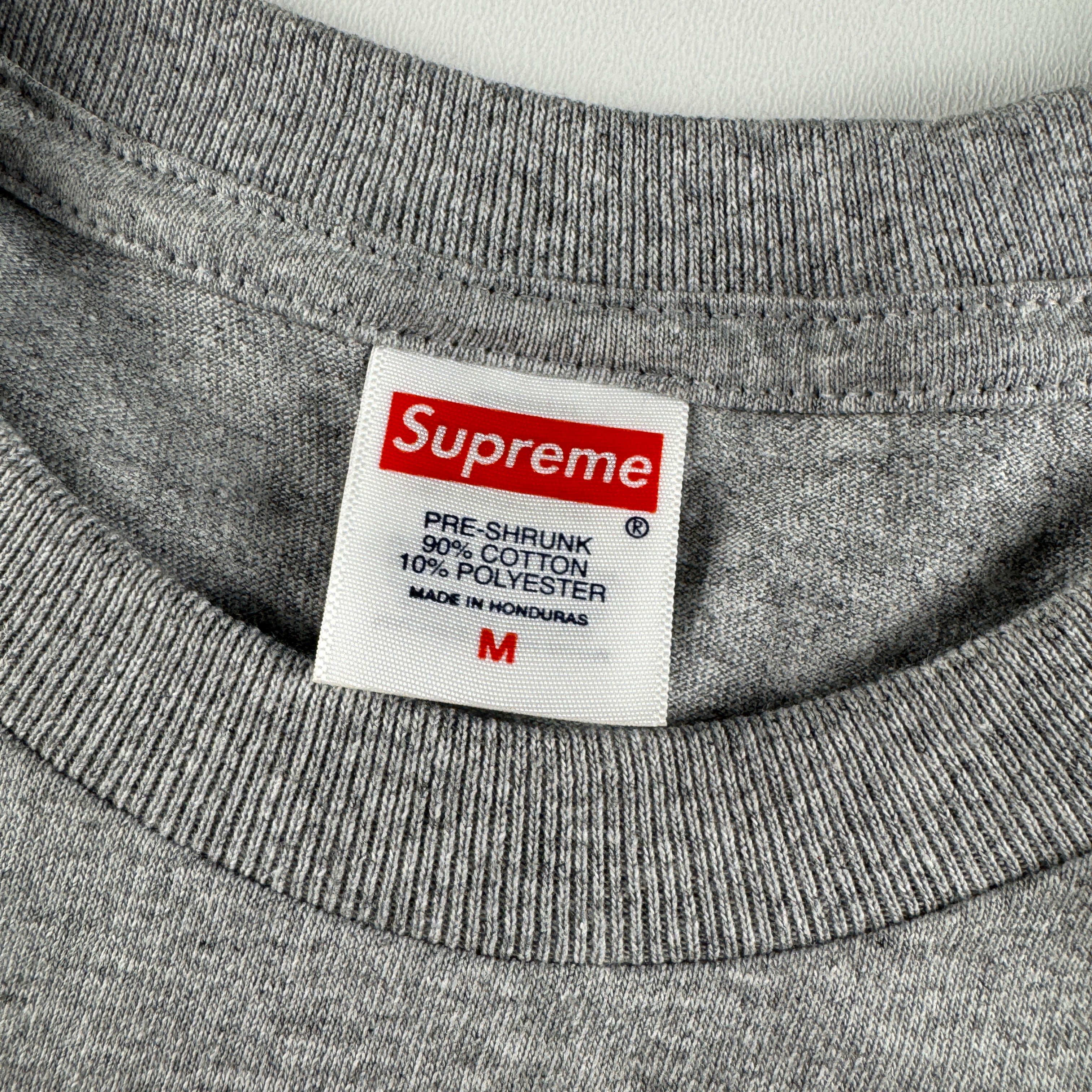 Supreme Arabic Box Logo Grey Tee (M)