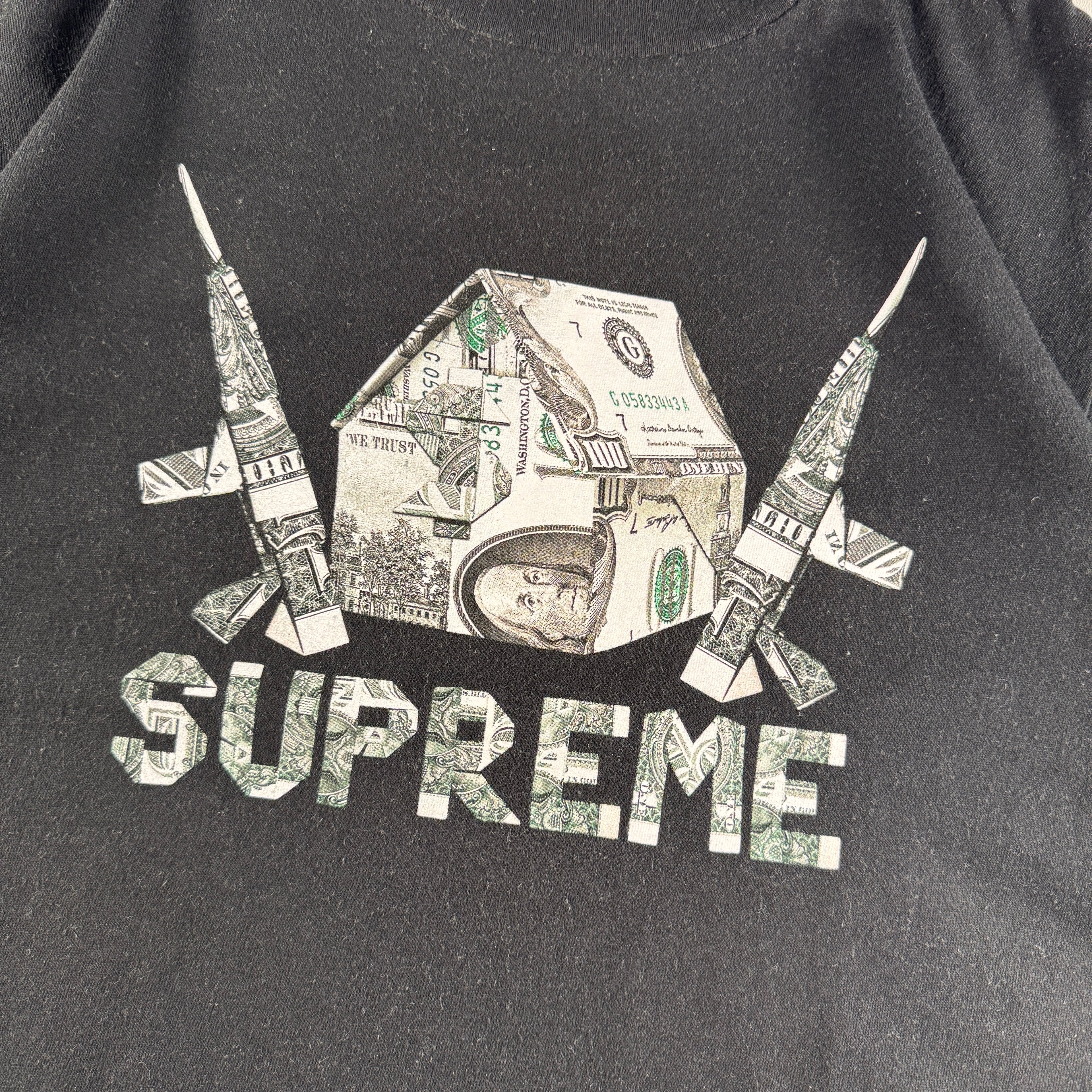 Supreme Origami Black Tee (M)