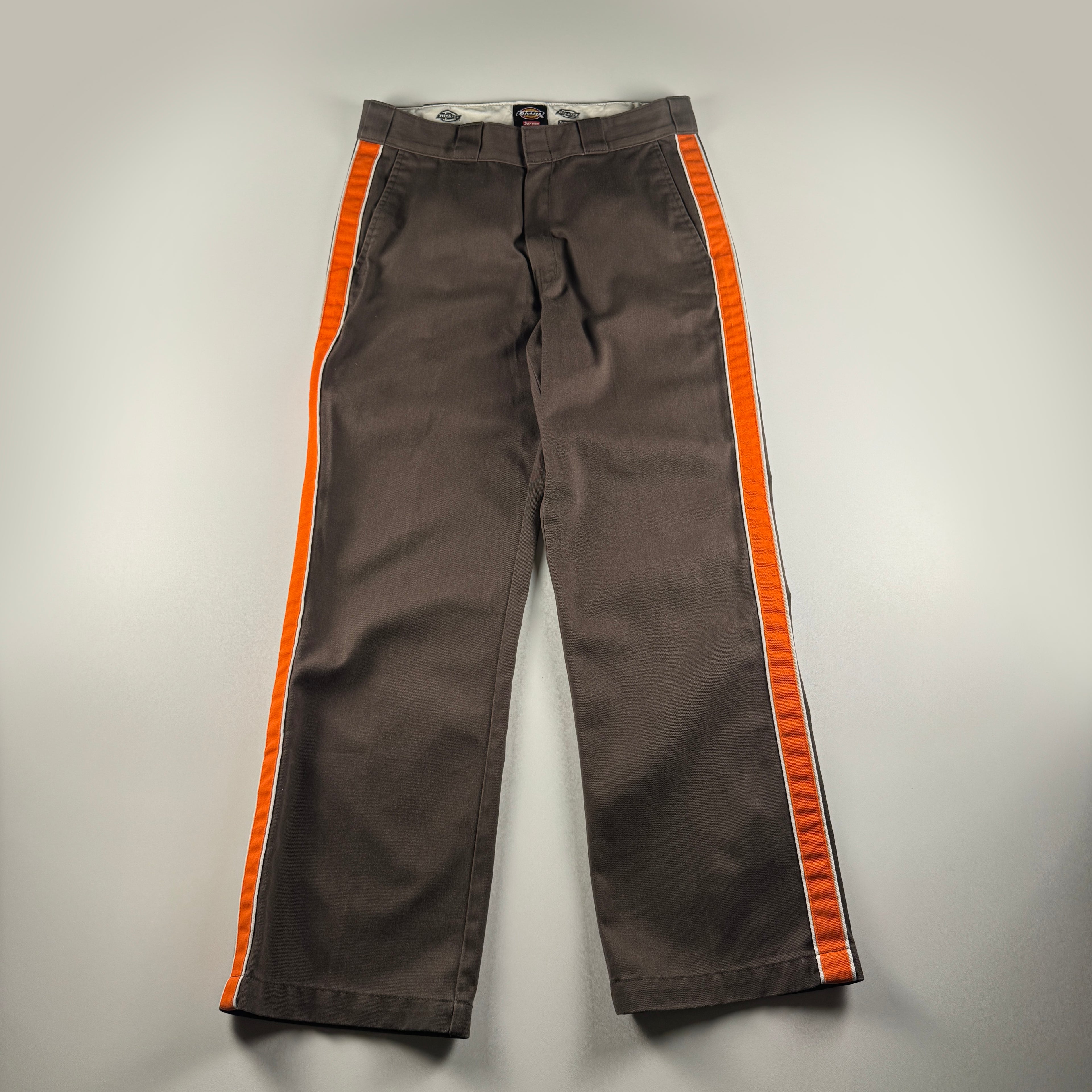 Supreme x Dickies Stripe 874 Brown Work Pants (32)
