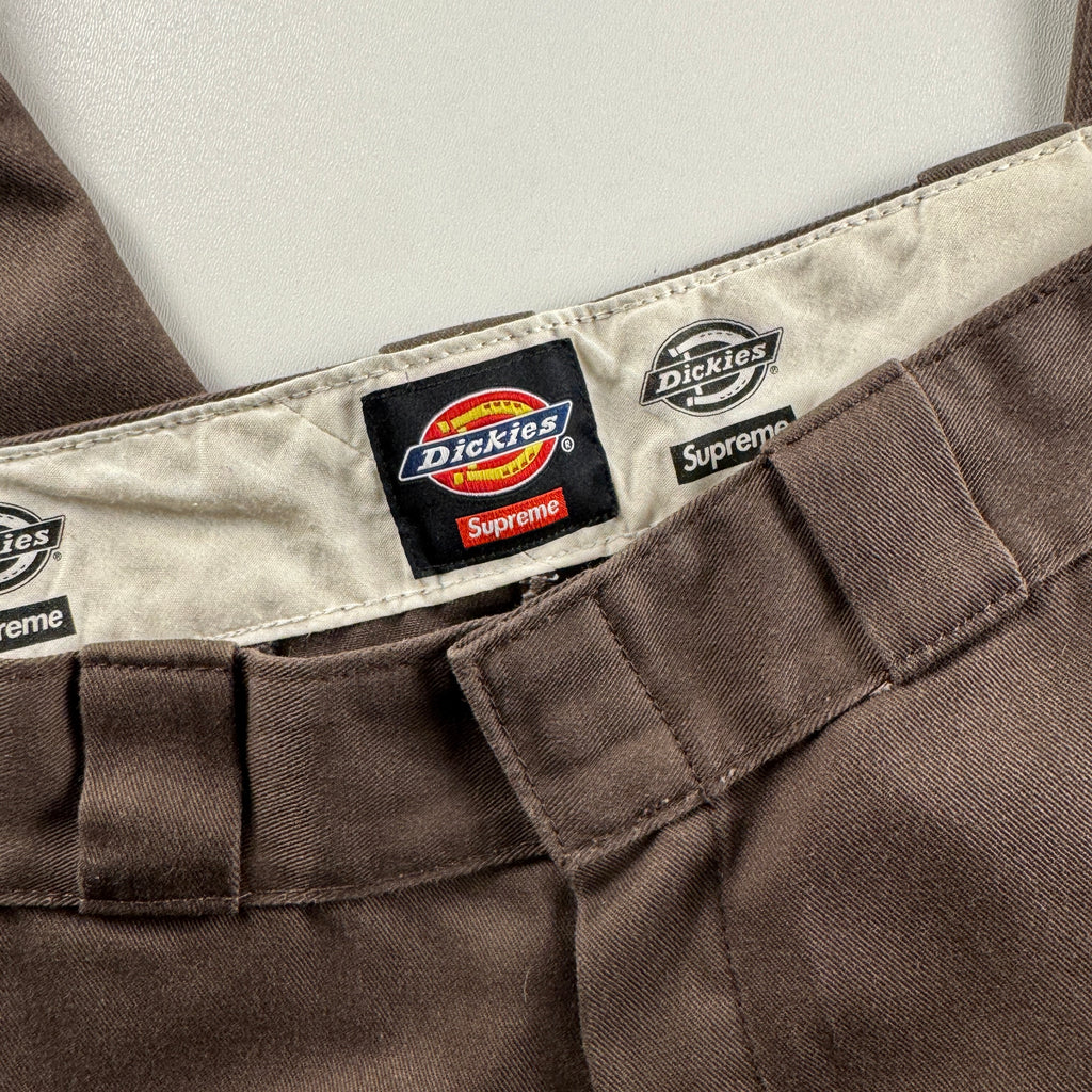 Supreme x Dickies Stripe 874 Brown Work Pants (32)