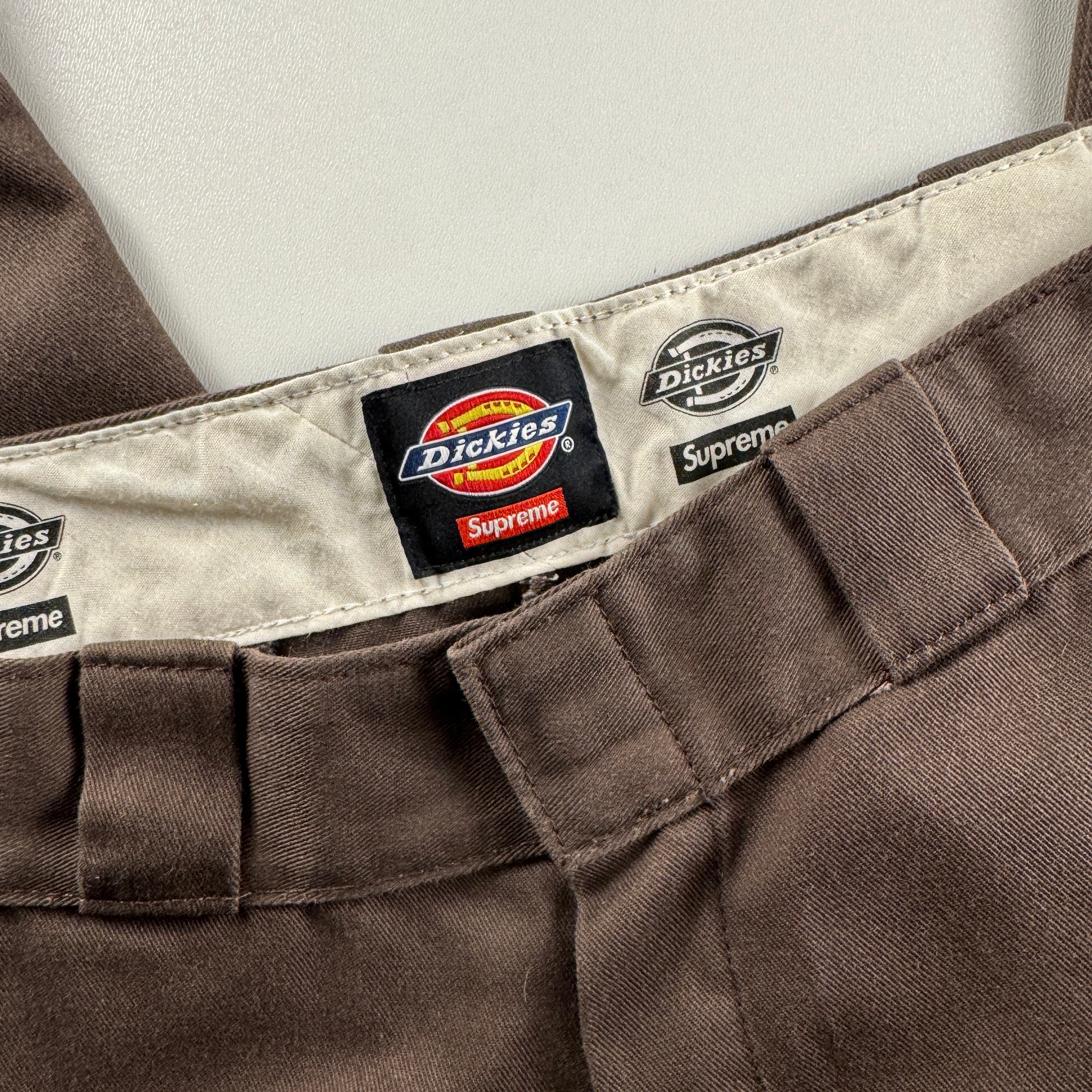 Supreme x Dickies Stripe 874 Brown Work Pants (32)