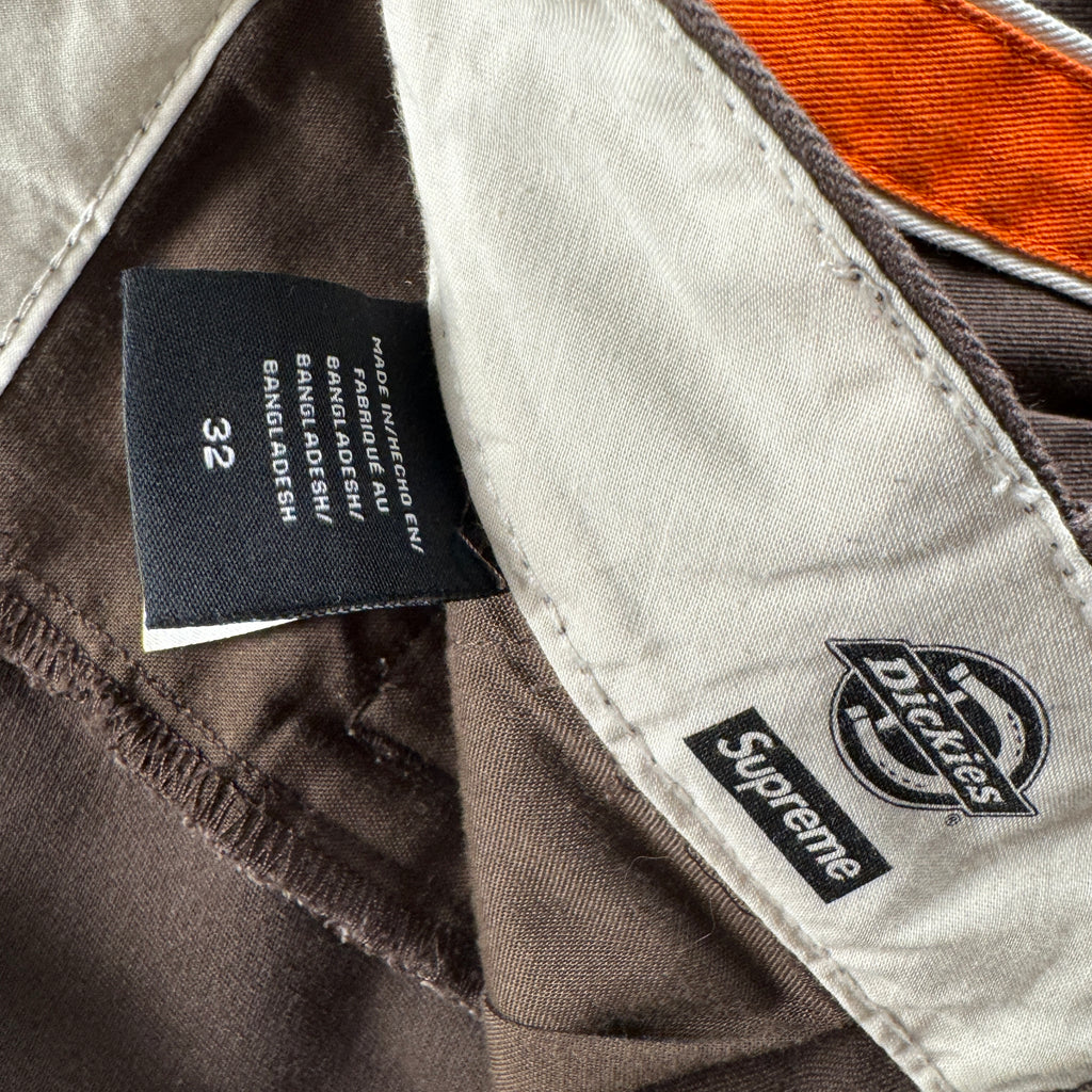 Supreme x Dickies Stripe 874 Brown Work Pants (32)