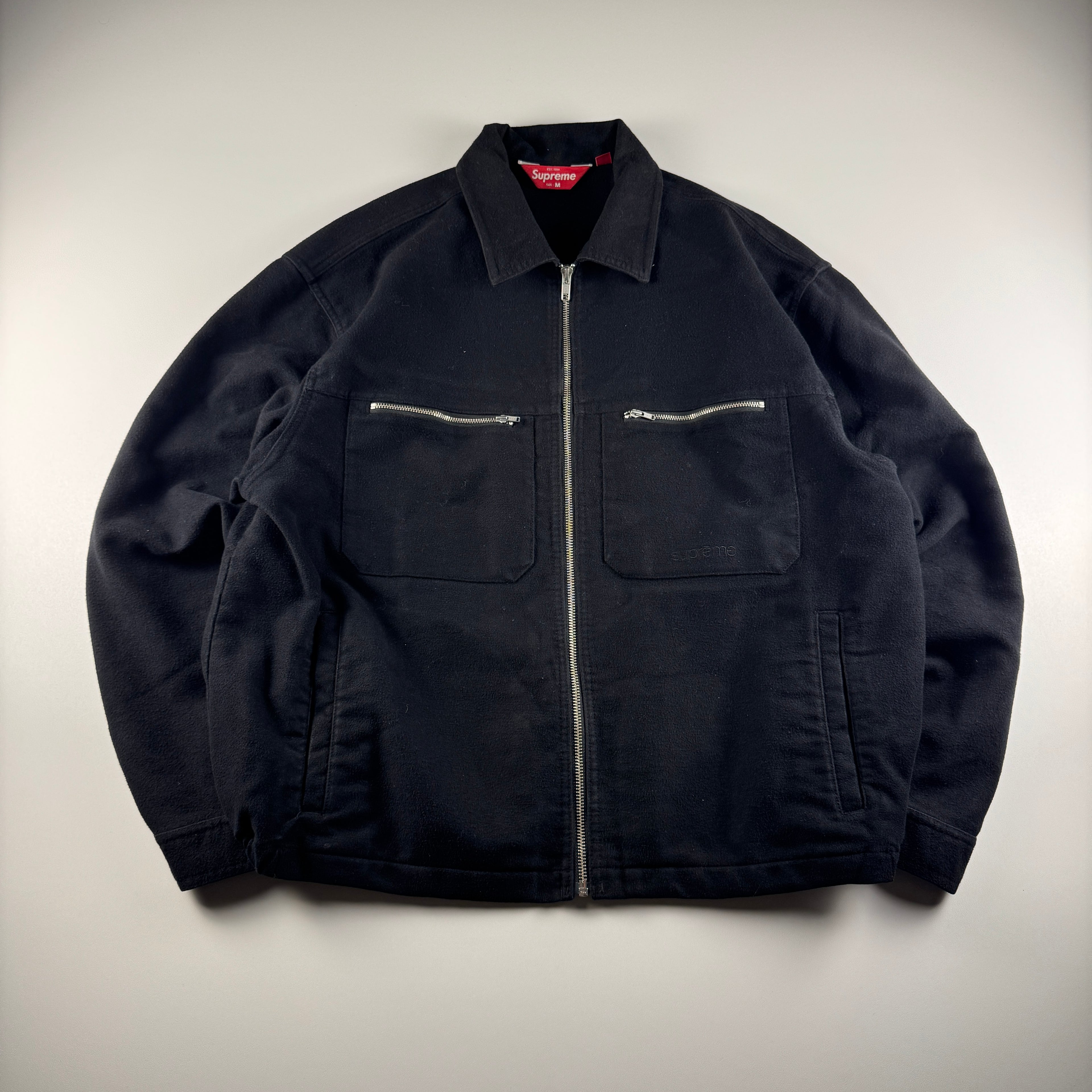 Supreme Moleskine Black Work Jacket (M)
