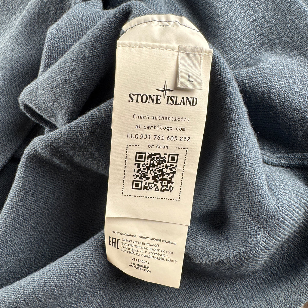 Stone Island Blue Knit Sweater (L)
