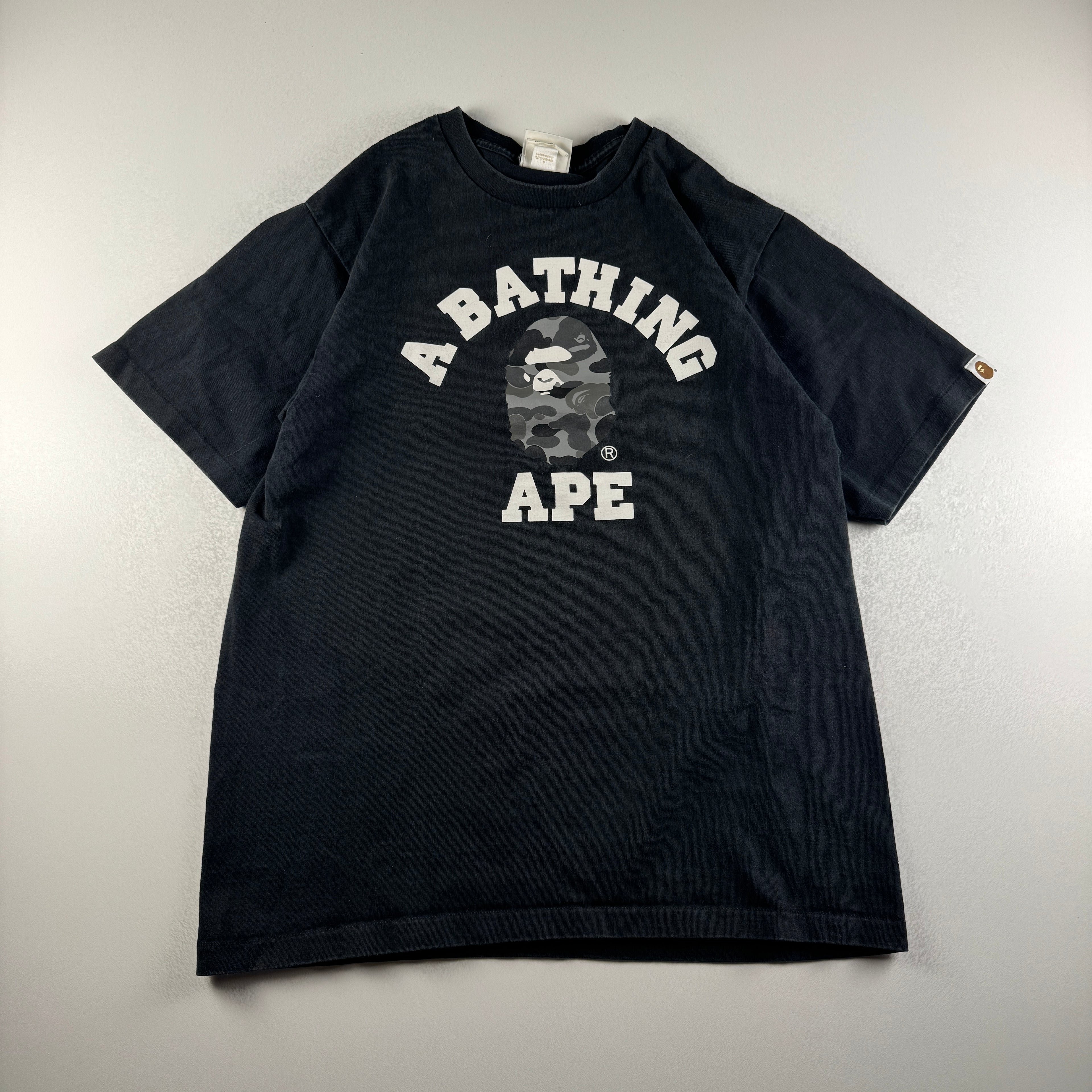 BAPE Camo College Black Tee (M)
