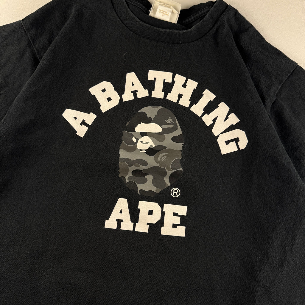 BAPE Camo College Black Tee (M)