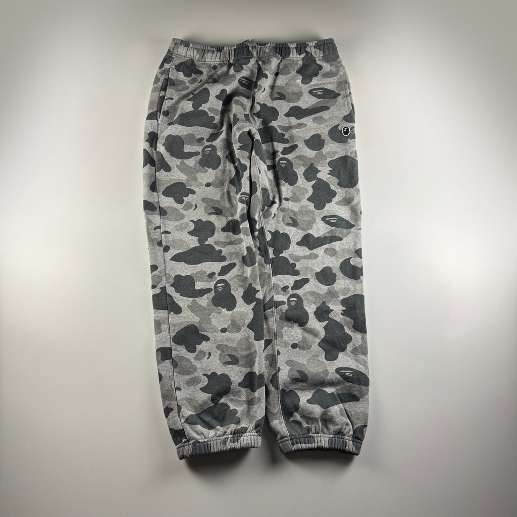 BAPE Grey Camo Sweat Pants (L)