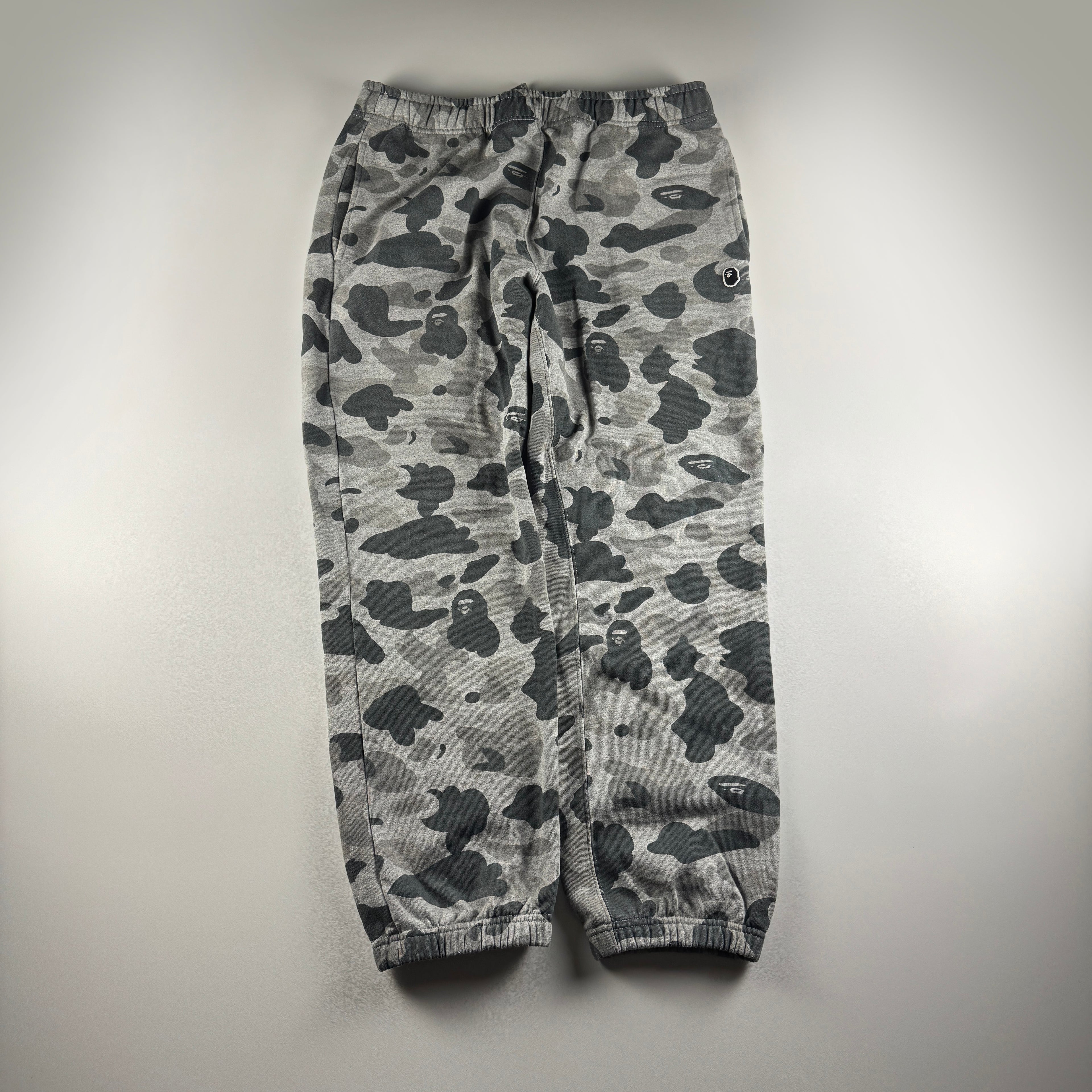 BAPE Grey Camo Sweat Pants (L)