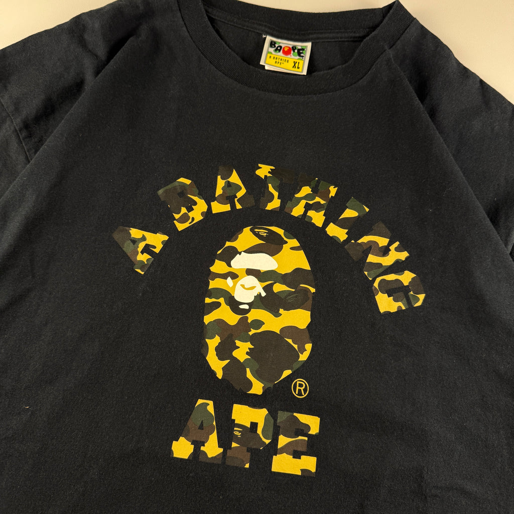 BAPE College Camo Black Tee (XL)