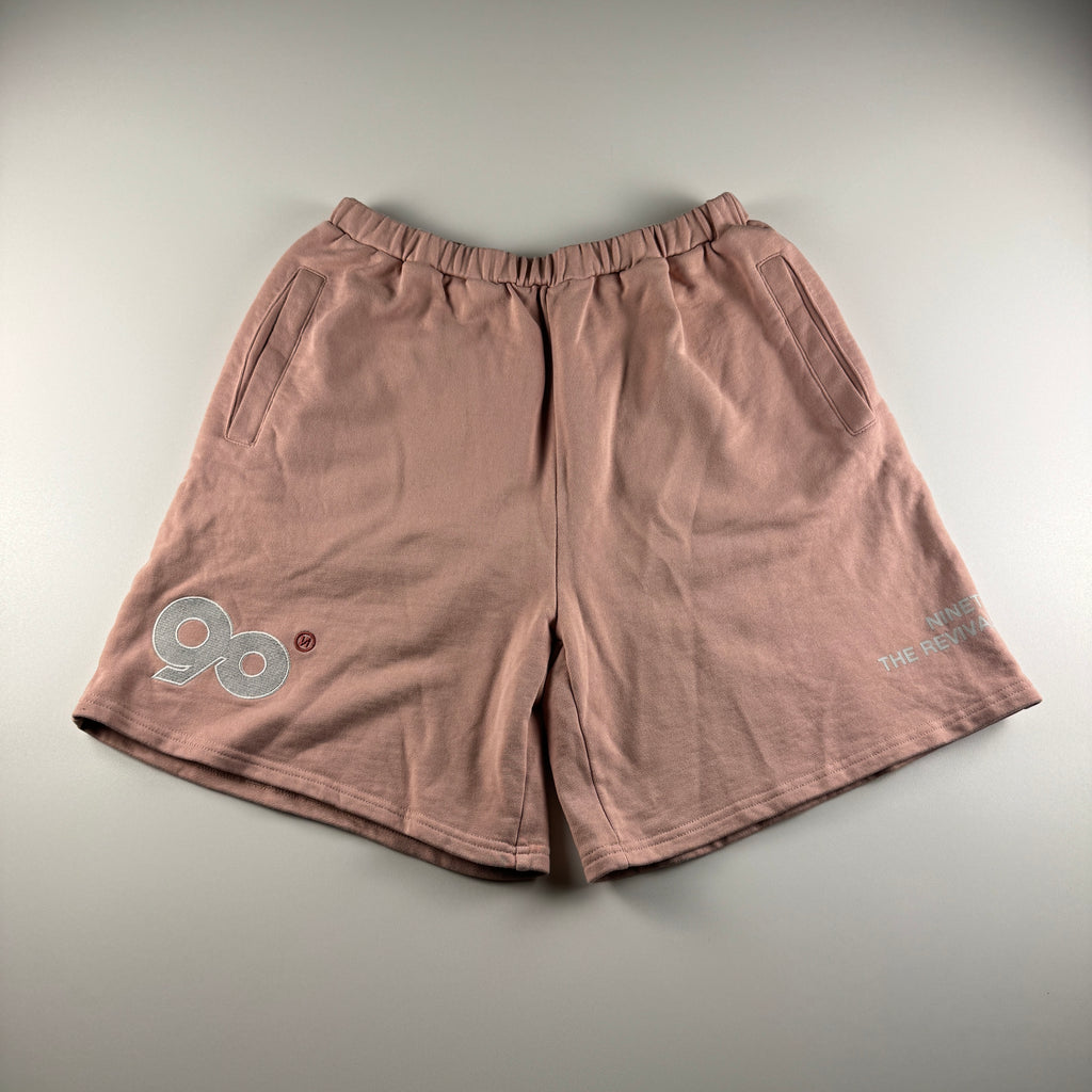 9090 Logo Pink Sweat Short (M)