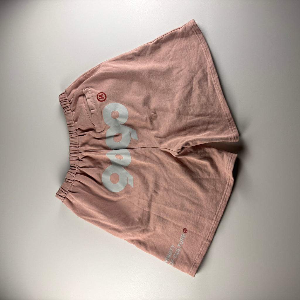 9090 Logo Pink Sweat Short (M)