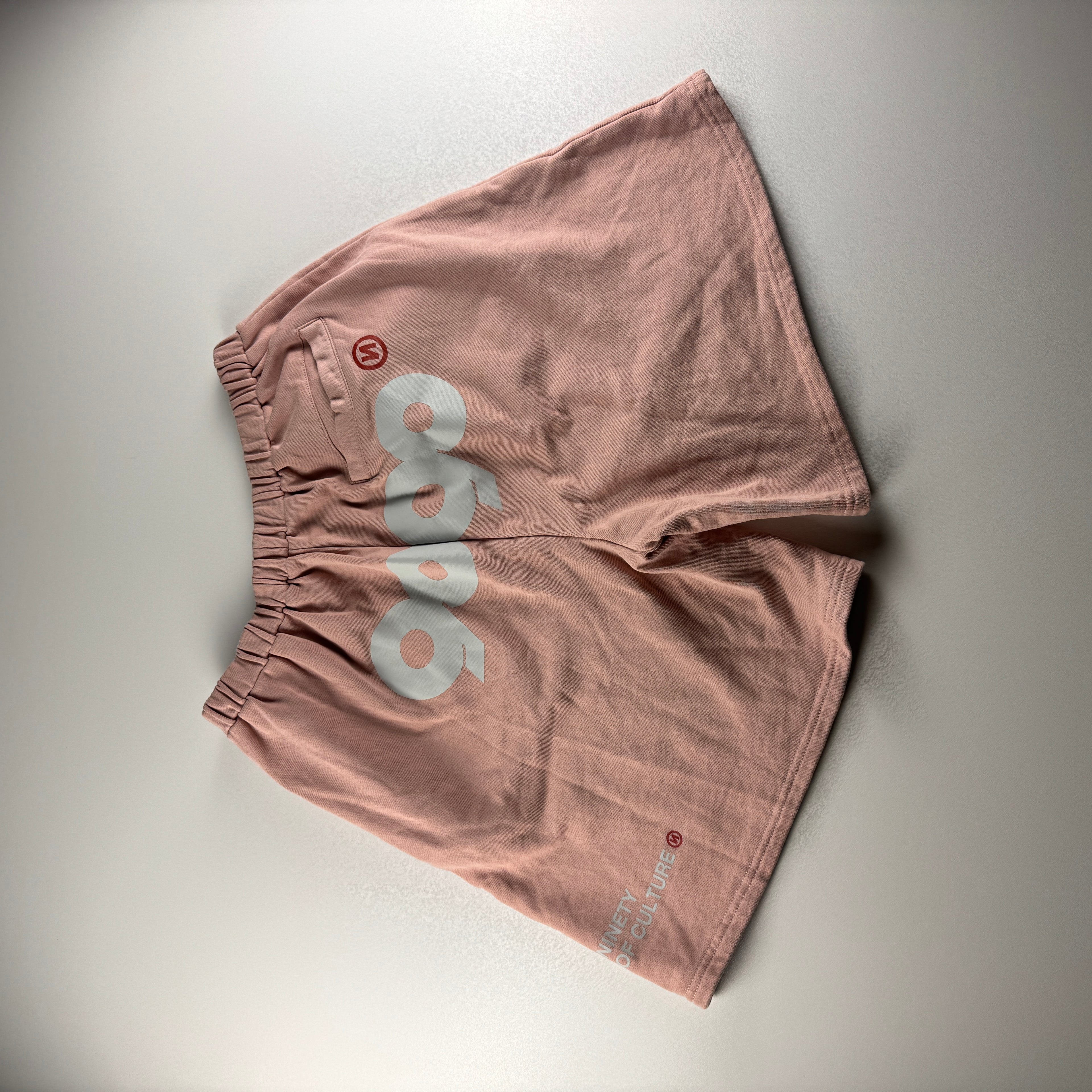 9090 Logo Pink Sweat Short (M)