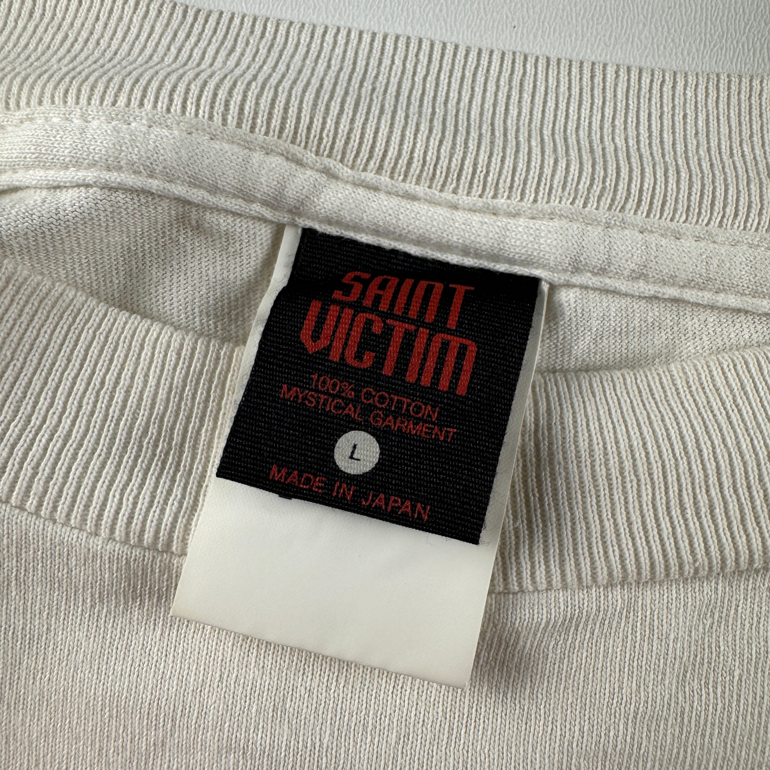 Saint Michael Brain White L/S Tee (L)