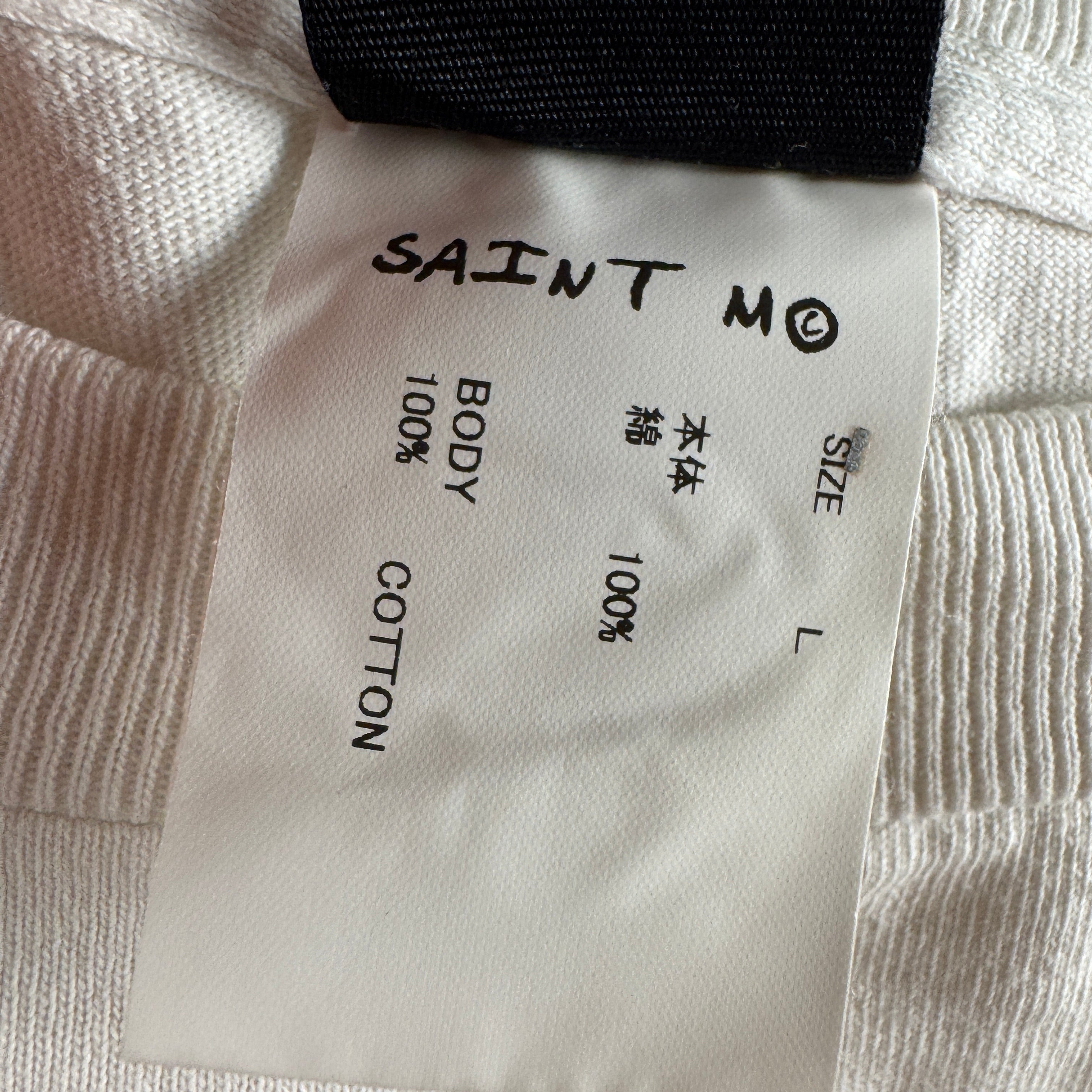 Saint Michael Brain White L/S Tee (L)