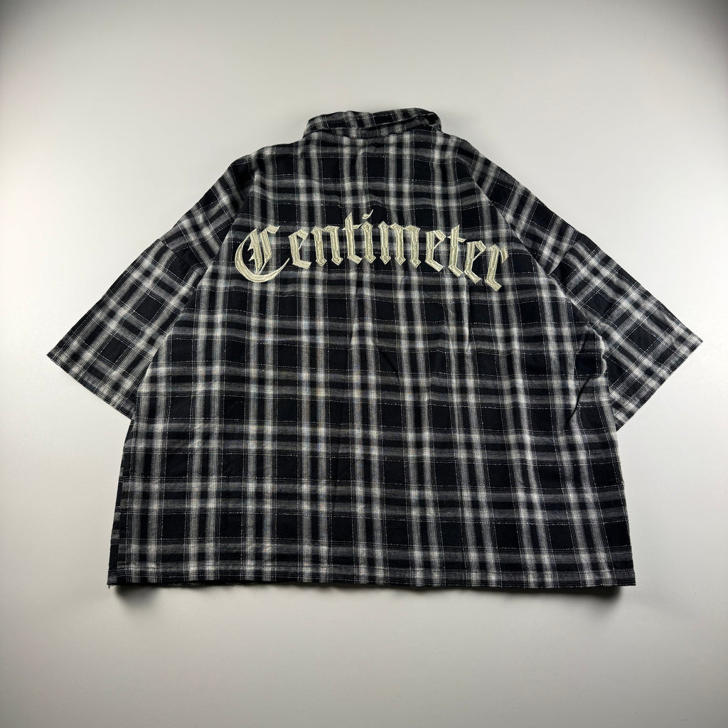 Centimeter Check Half Zip S/S Shirt (L)
