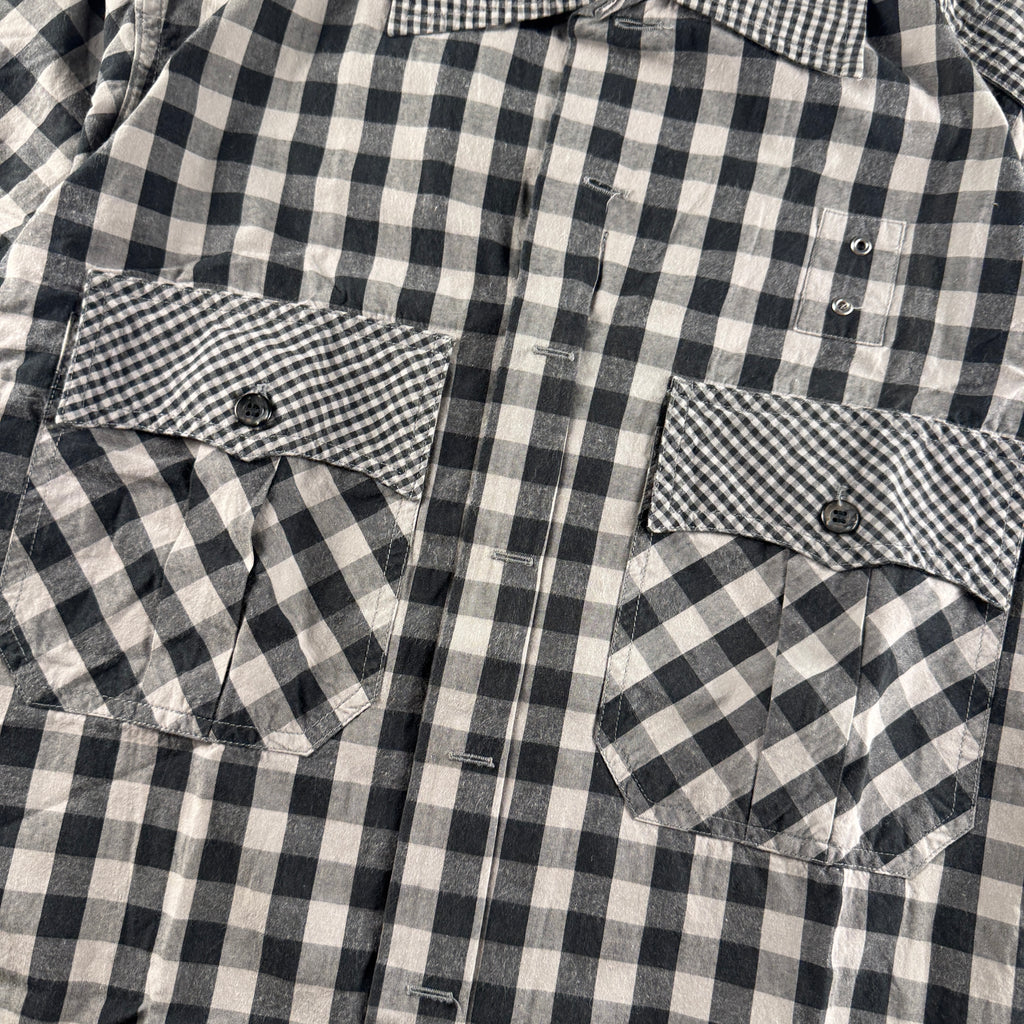 Nepenthes Crazy Gingham Check Gimmick Shirt (S)