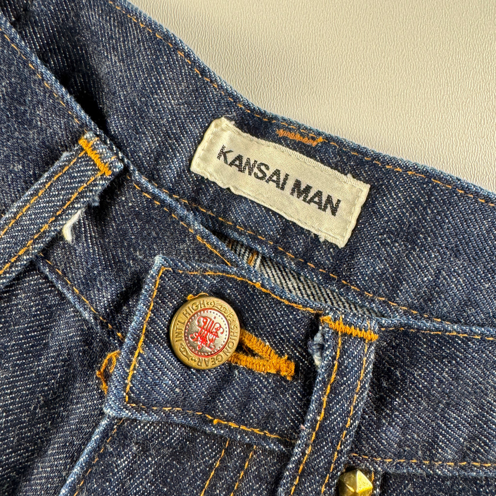 Kansai Yamamoto Kansai Man Japan Embroidery Blue Pants (M)