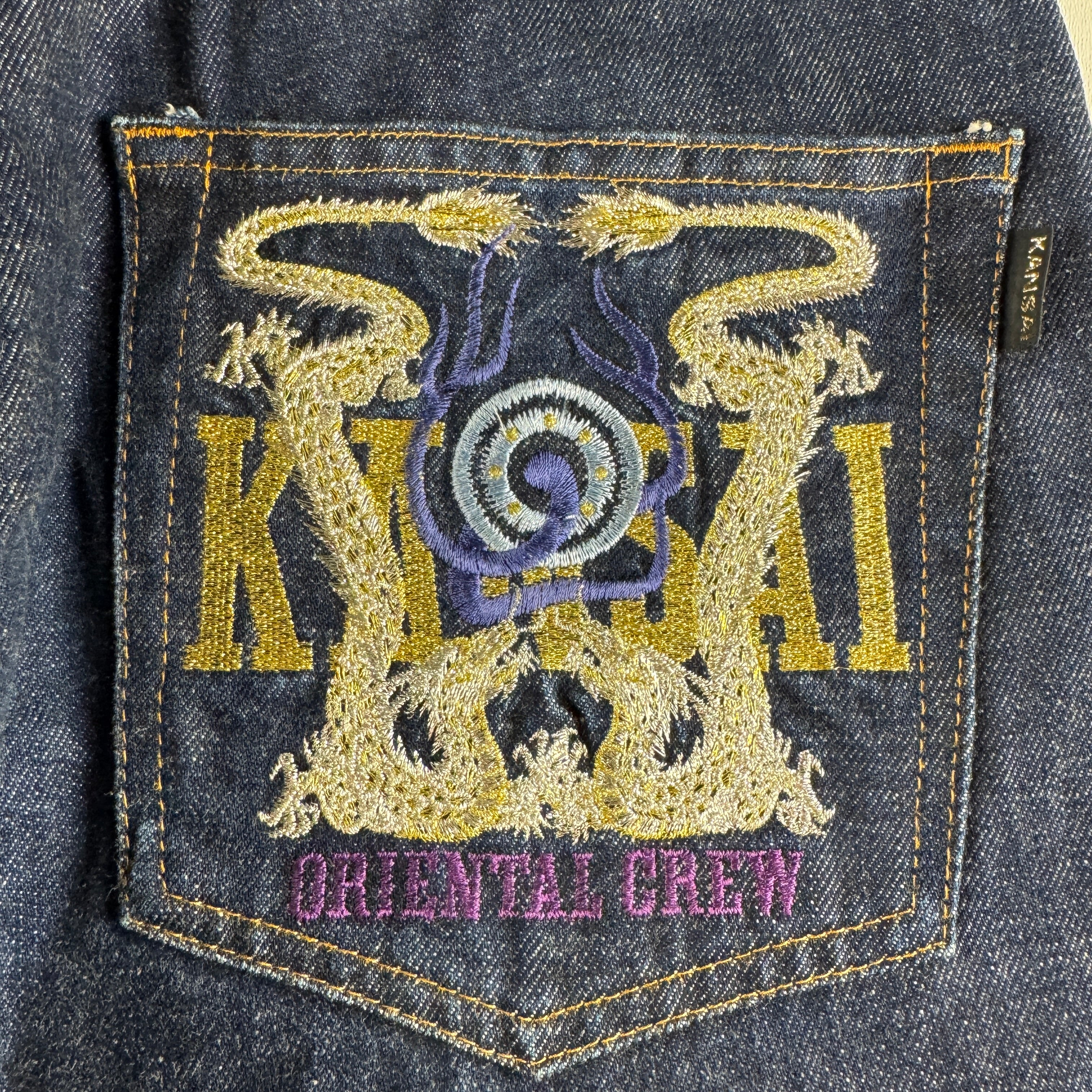 Kansai Yamamoto Kansai Man Japan Embroidery Blue Pants (M)