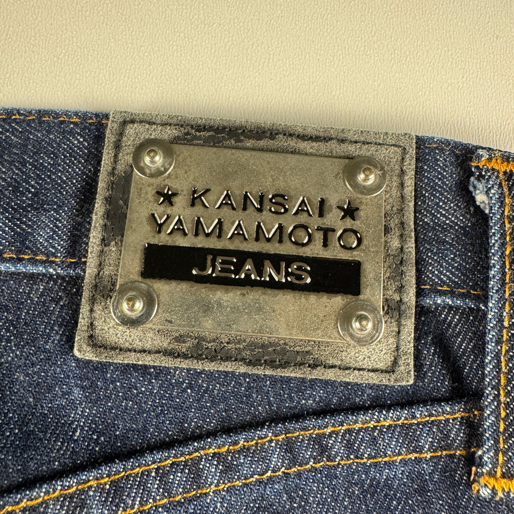 Kansai Yamamoto Kansai Man Japan Embroidery Blue Pants (M)