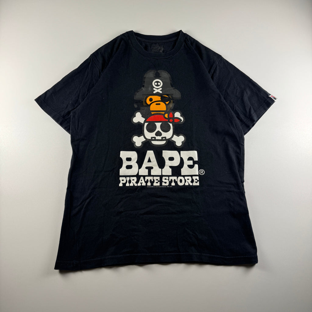 BAPE Baby Milo Pirate Store Black Tee (M)