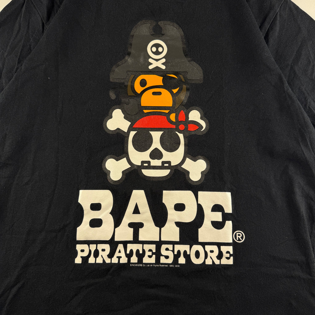 BAPE Baby Milo Pirate Store Black Tee (M)