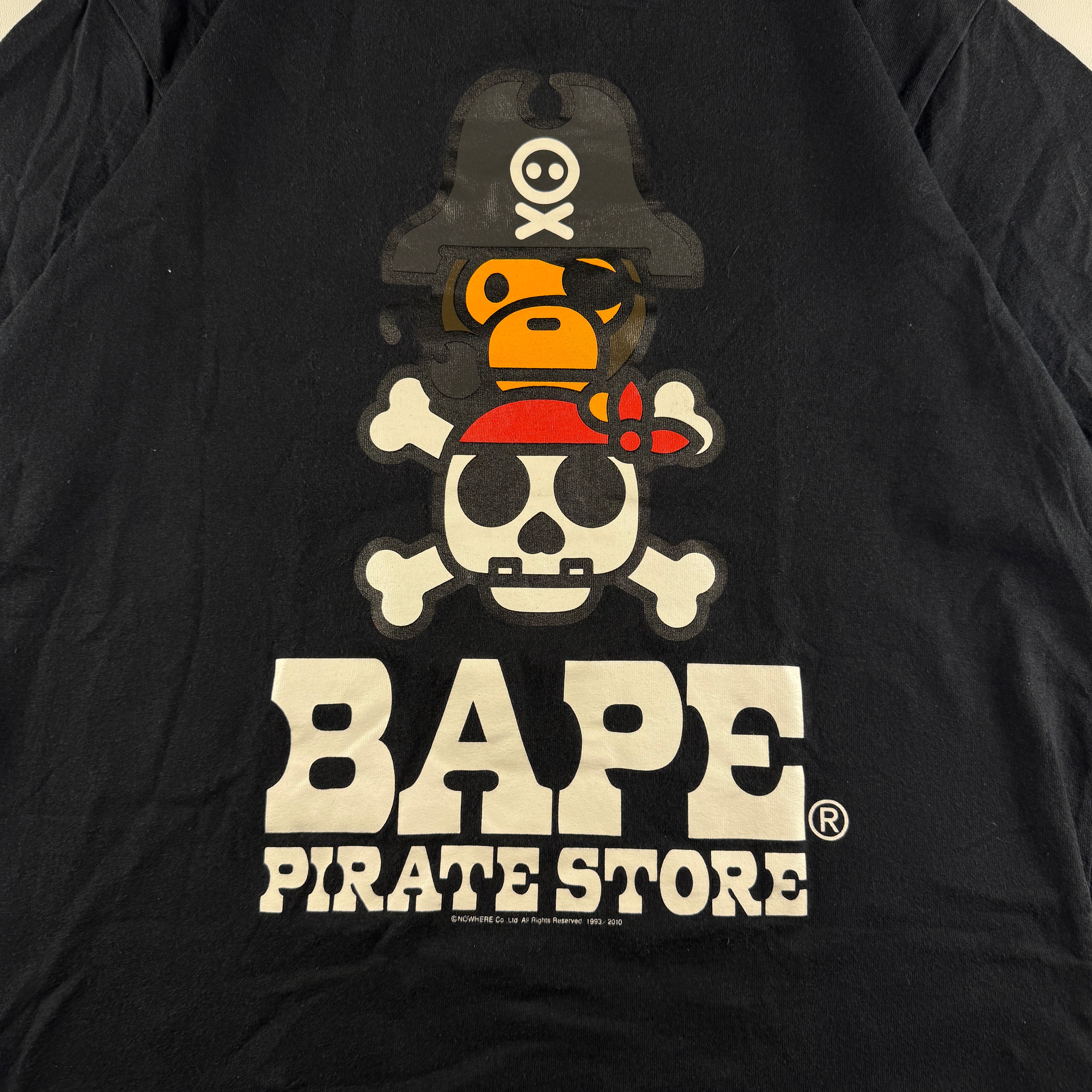 BAPE Baby Milo Pirate Store Black Tee (M)